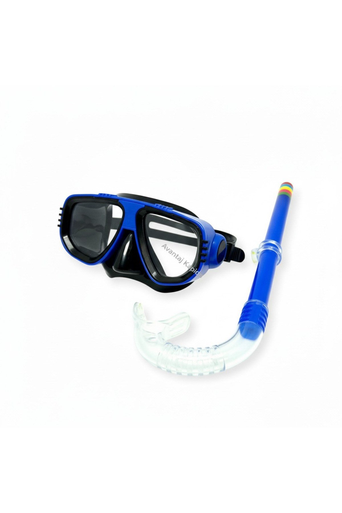 Çocuk Maske Şnorkel Dalış Seti Orta Boy 5-8 Yaş Ayarlanabilir Deniz Havuz