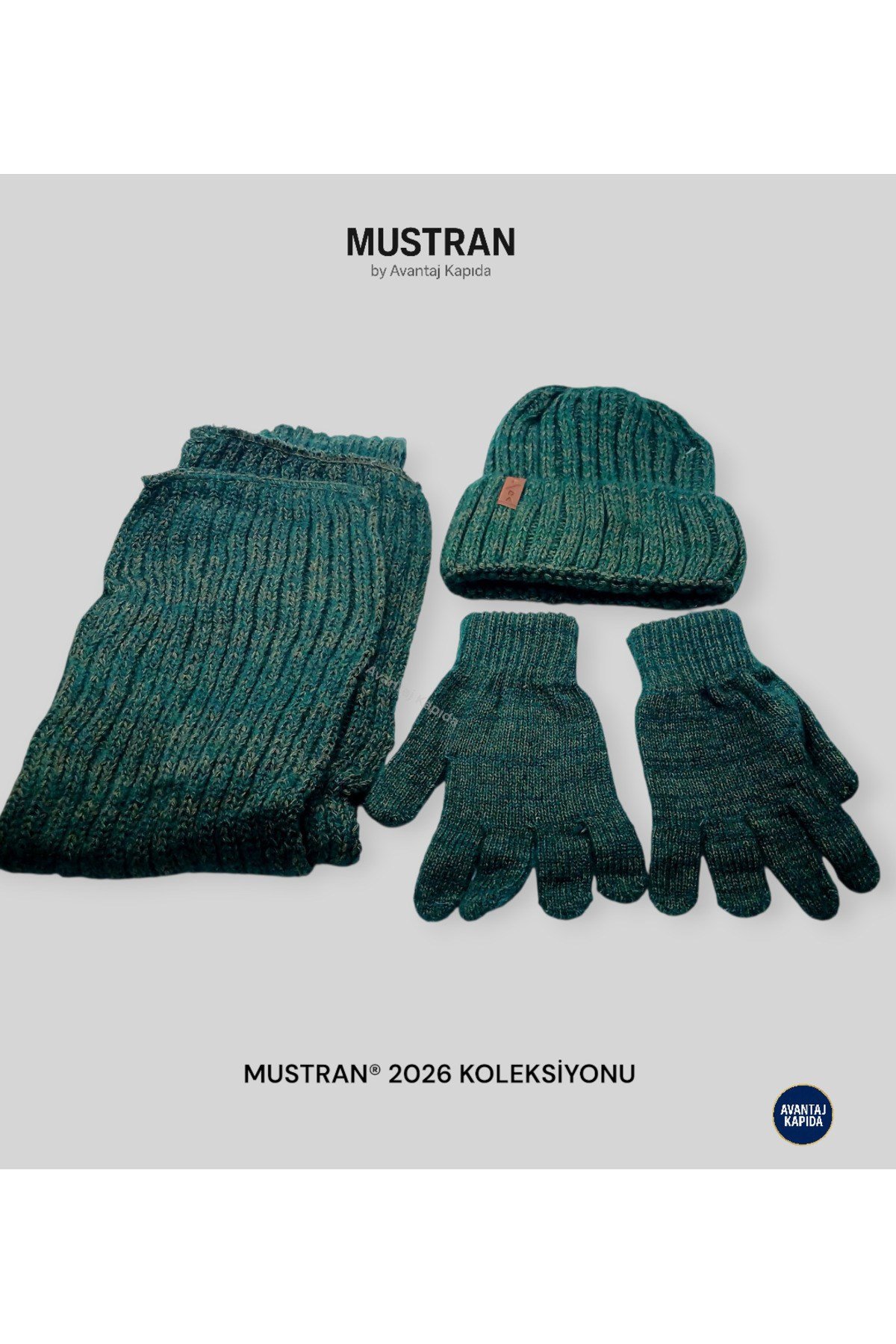 Çocuk Polar Astarlı Triko Bere Atkı Eldiven 3’lü Set - Kalın Örgü Kışlık Hediyelik Model