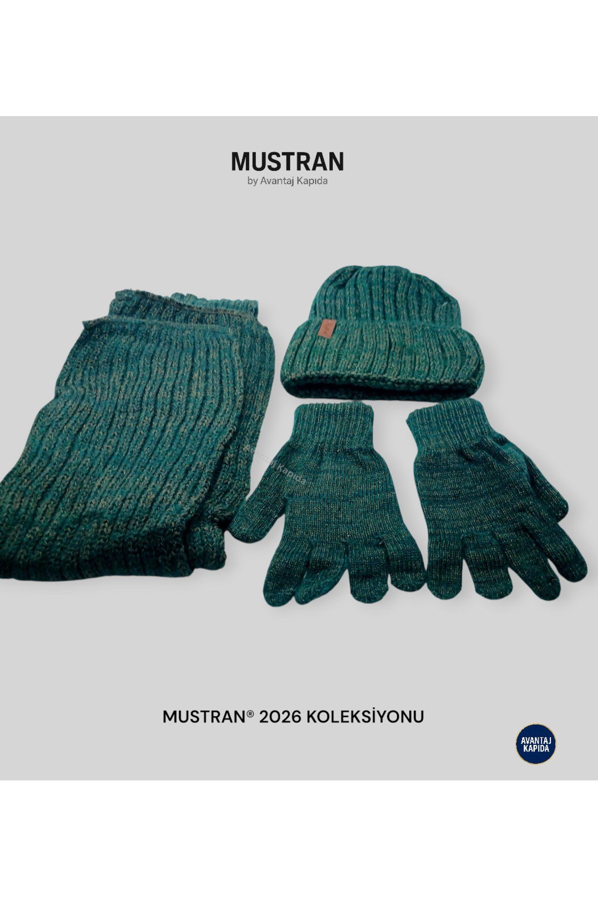 Çocuk Polar Astarlı Triko Bere Atkı Eldiven 3’lü Set - Kalın Örgü Kışlık Hediyelik Model