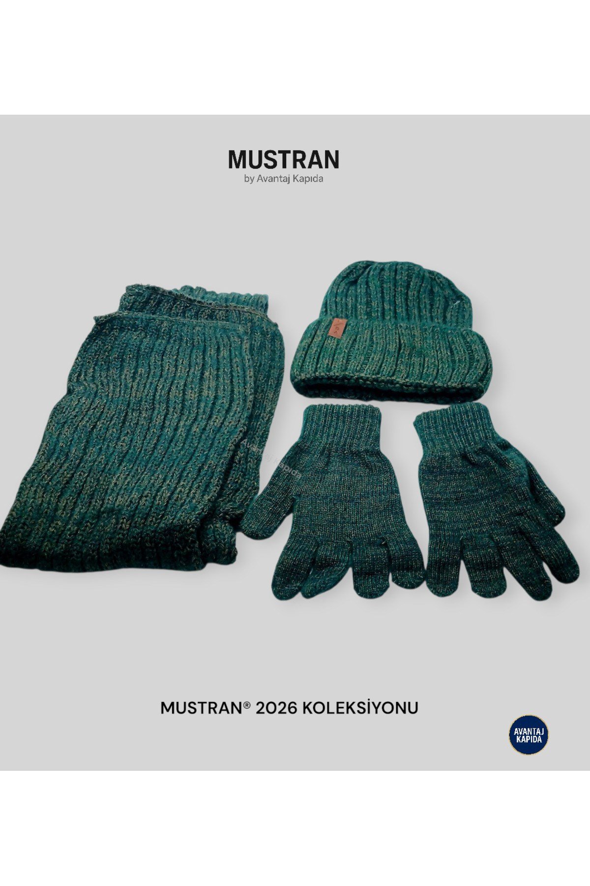 Çocuk Polar Astarlı Triko Bere Atkı Eldiven 3’lü Set - Kalın Örgü Kışlık Hediyelik Model
