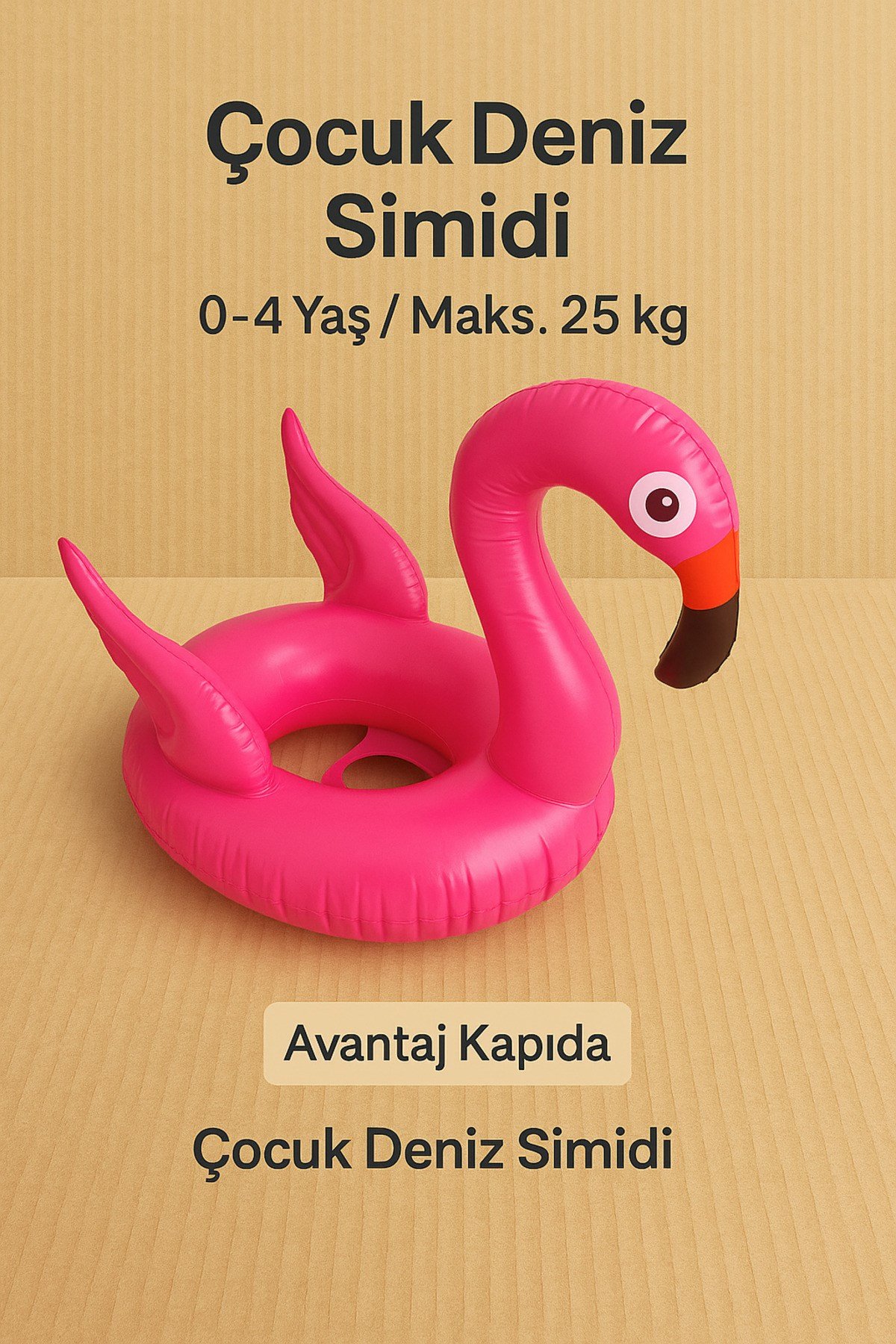 Çocuk Şişme Yüzme Simidi 3-6 Yaş 25 Kg Oturaklı Güvenli Deniz Havuz Şişme