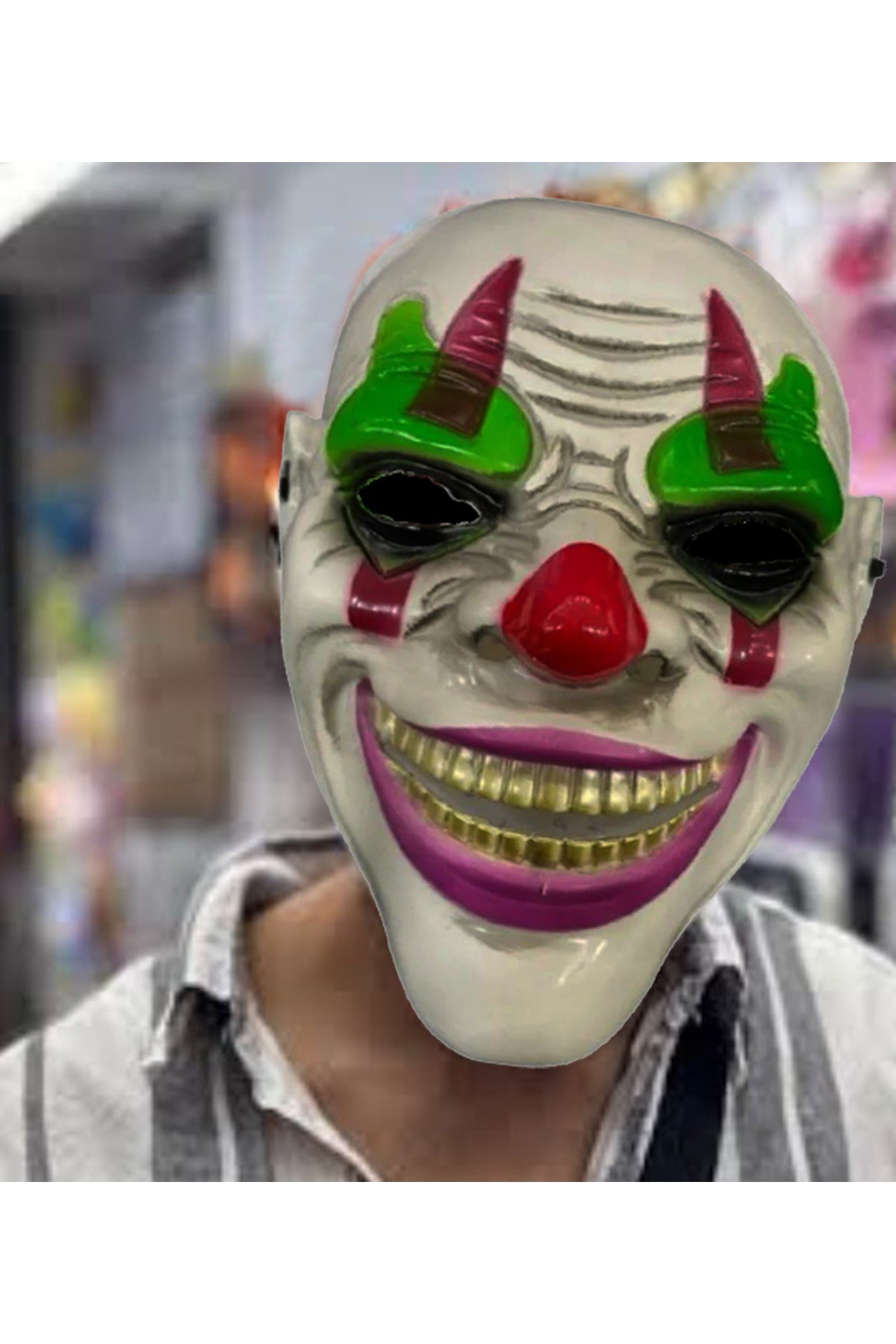 Delirten Gülüş Psikopat Palyaço Temalı Joker Maskesi
