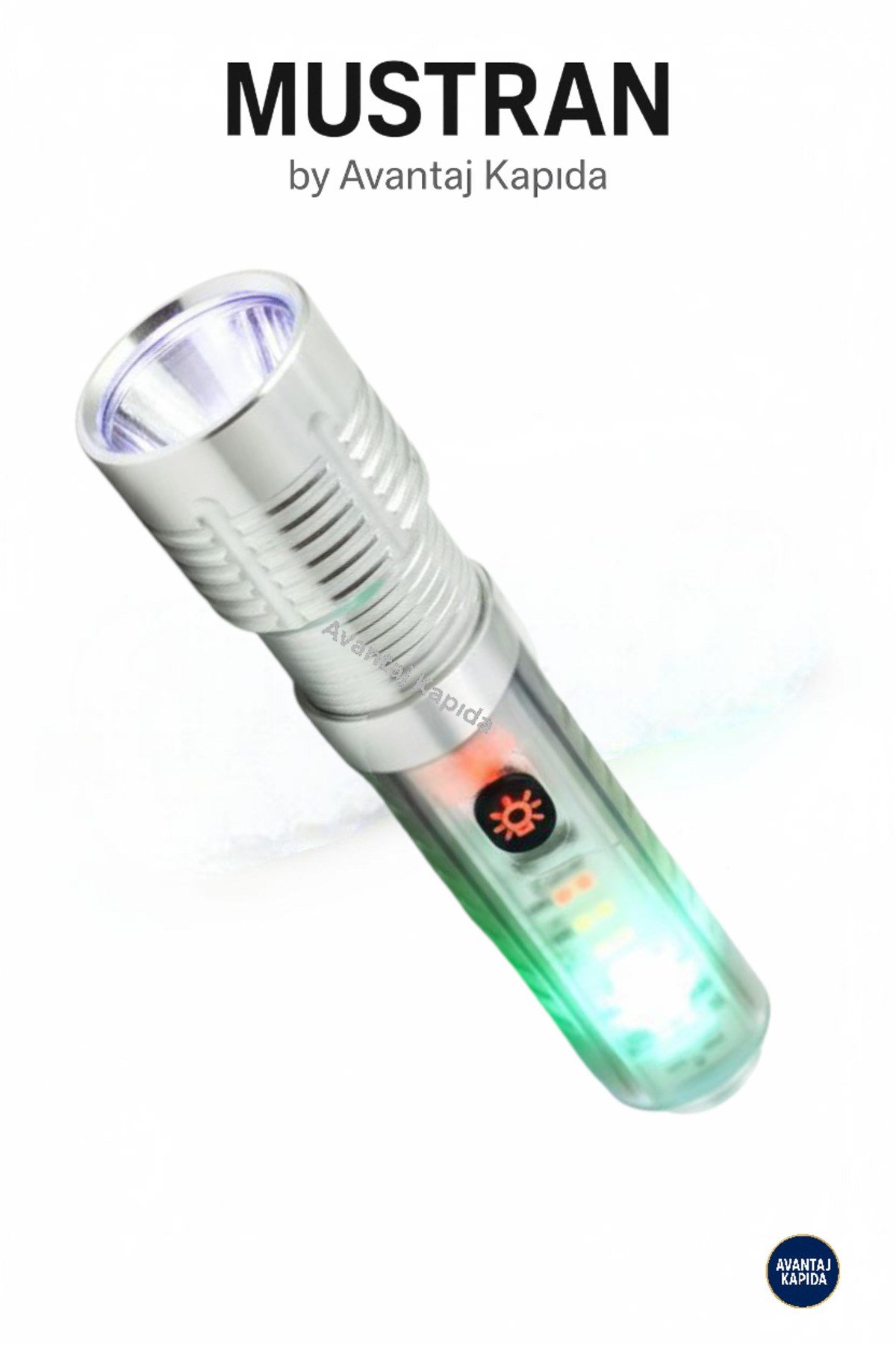 El Feneri USB Şarjlı 8 Modlu Ultra Güçlü X2000 Zoom Mıknatıslı Metal Kemer Videolu Klips