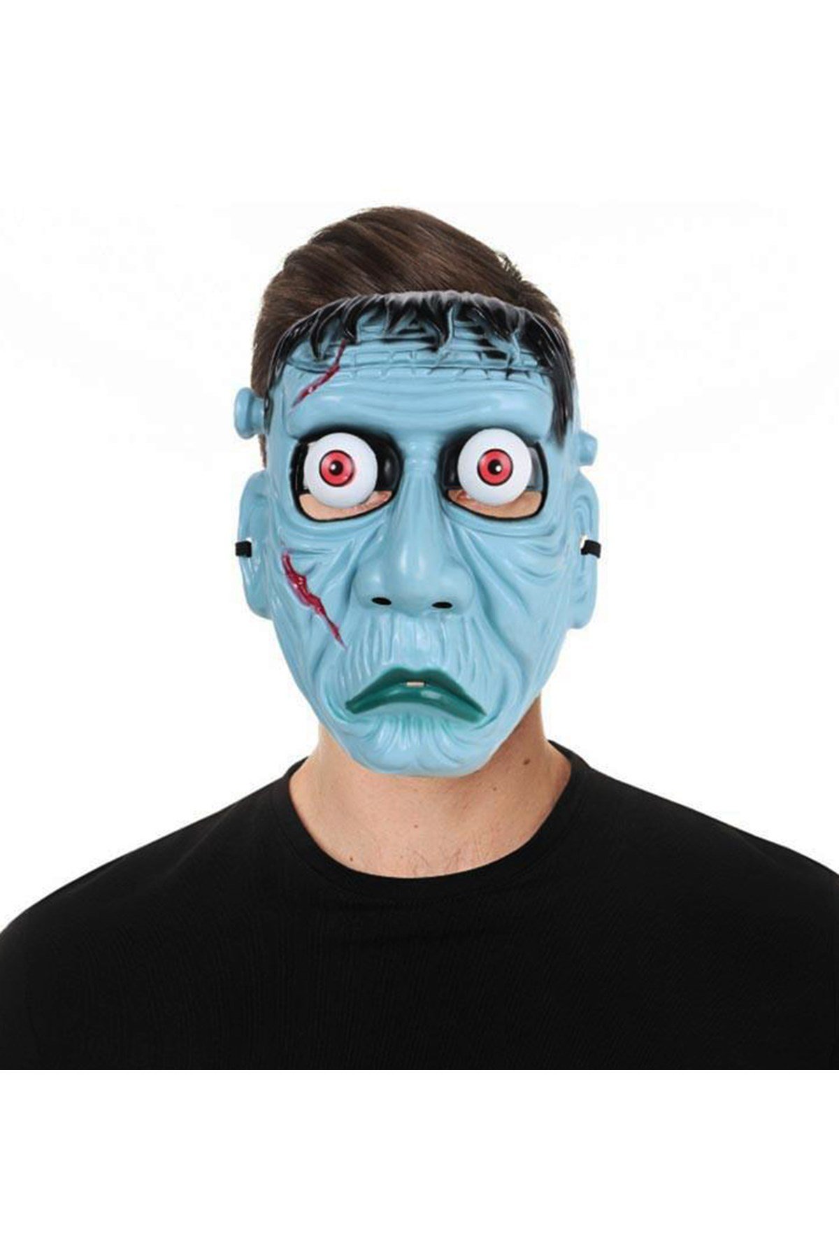 Frankenstein Temalı Sallanan Oynar Gözlü Maske