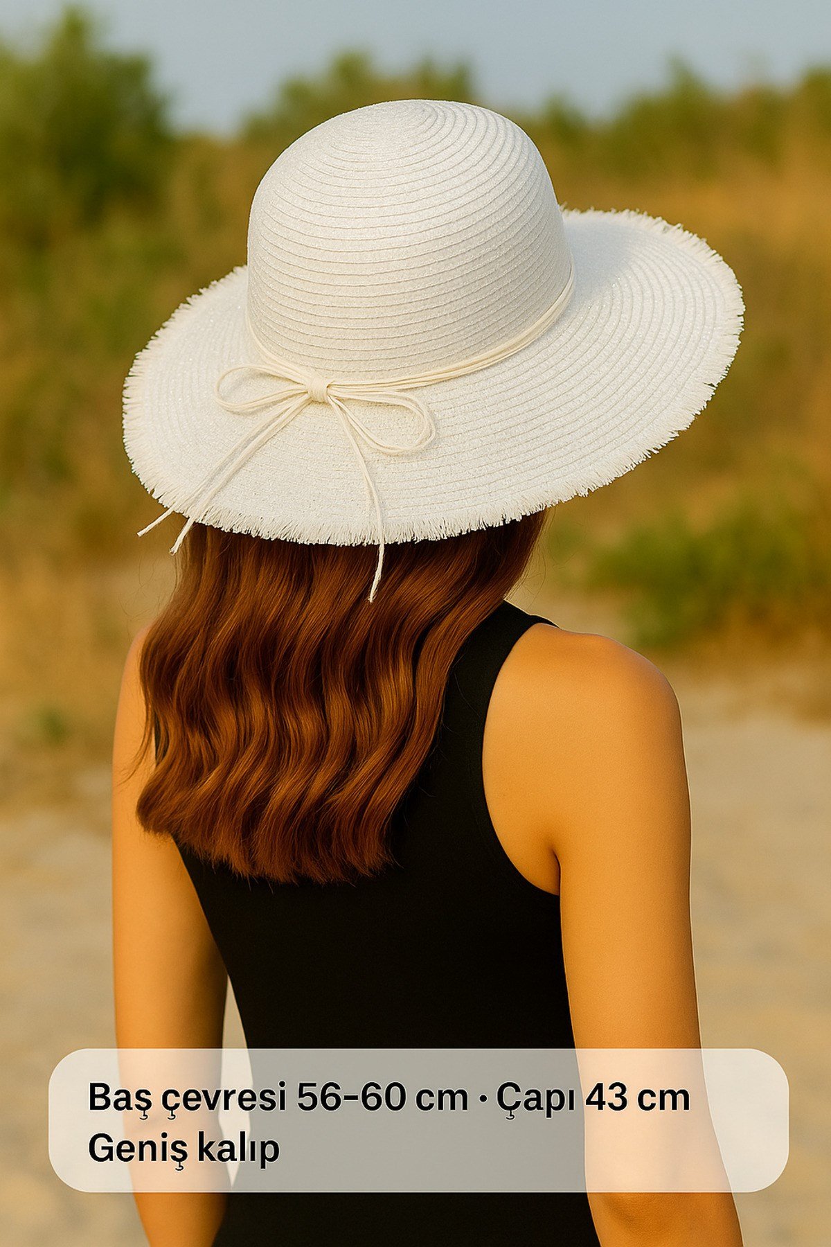Geniş Siperli Yazlık Kadın Şapka – Katlanabilir Nefes Alan Plaj Tatil Şapkası Uv Koruma