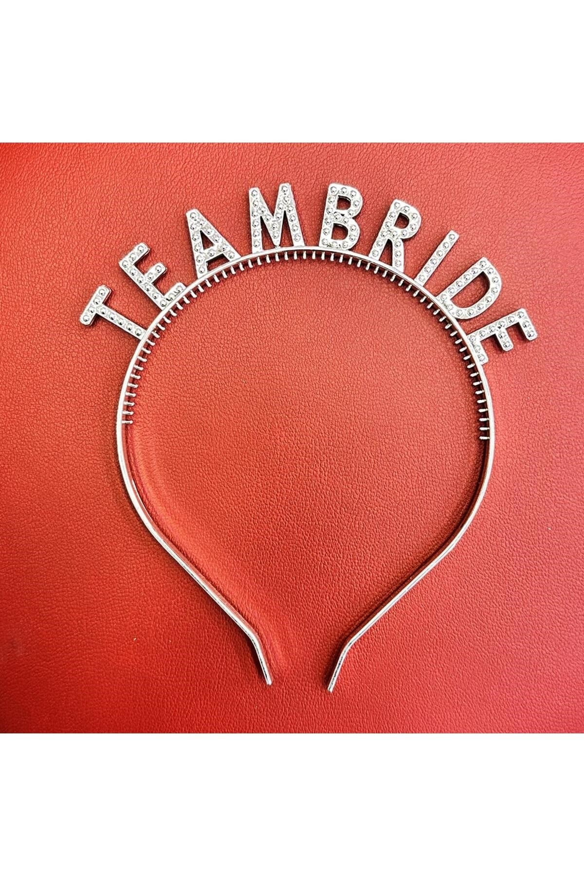 Gümüş Renk Team Bride Taç Plastik – Gelin ve Nedime Tacı