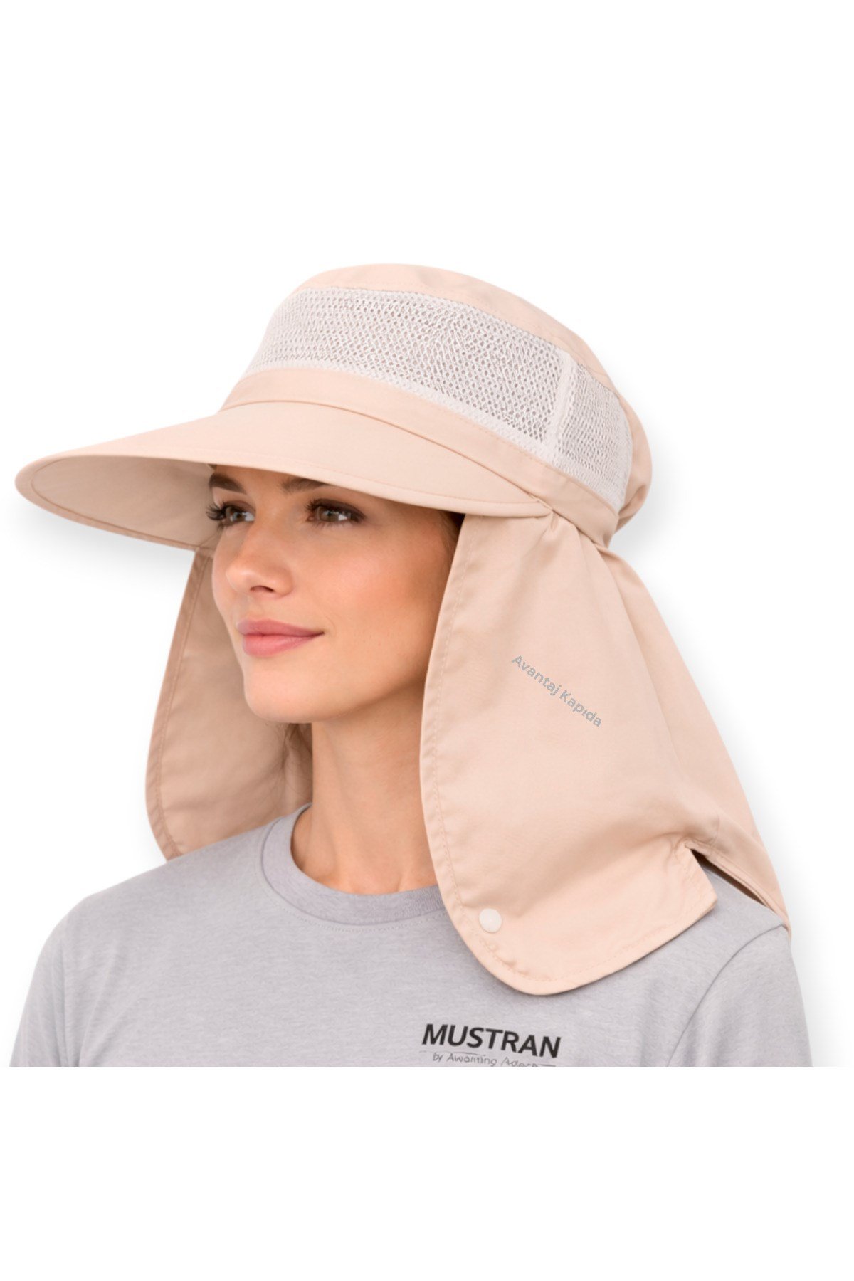Güneş Korumalı Geniş Siperli Enseli Güneş Şapkası Fileli Outdoor Balıkçı Kamp Bahçe Unisex