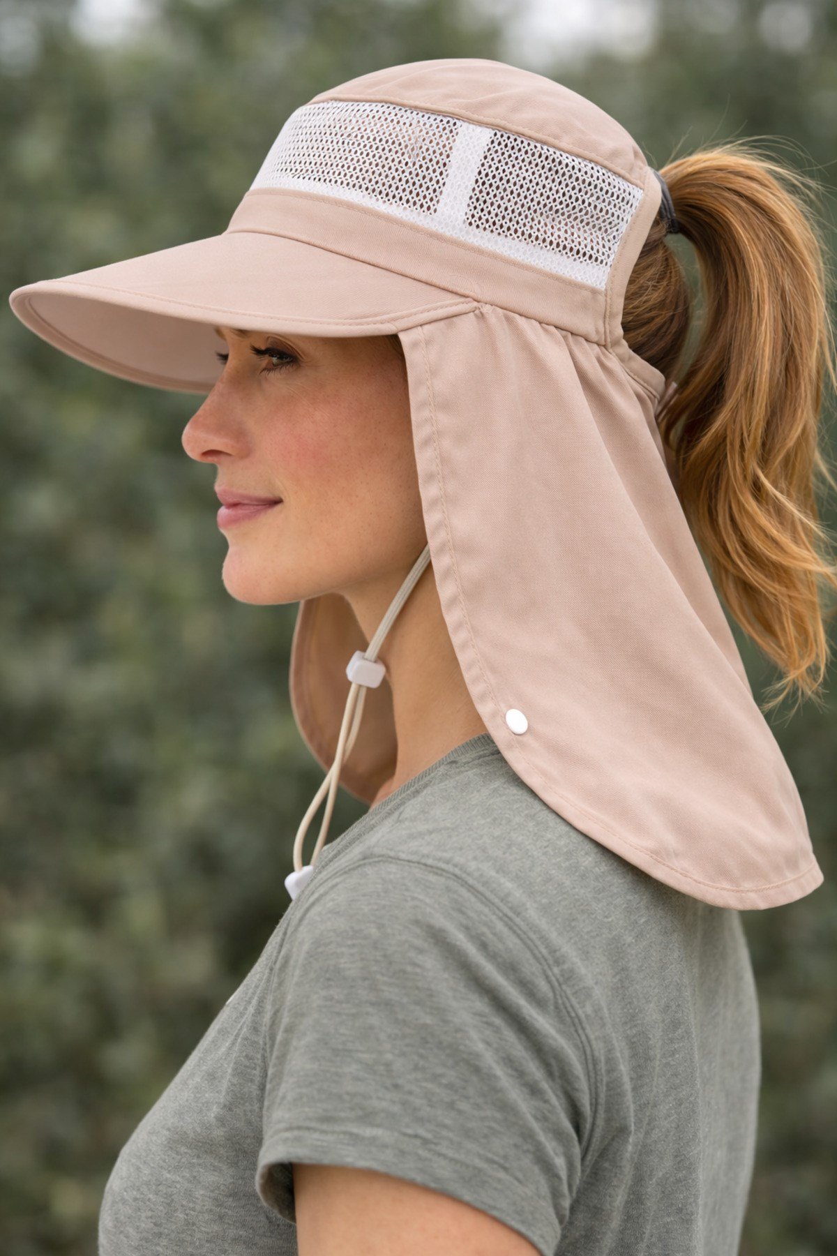 Güneş Korumalı Geniş Siperli Enseli Güneş Şapkası Fileli Outdoor Balıkçı Kamp Bahçe Unisex