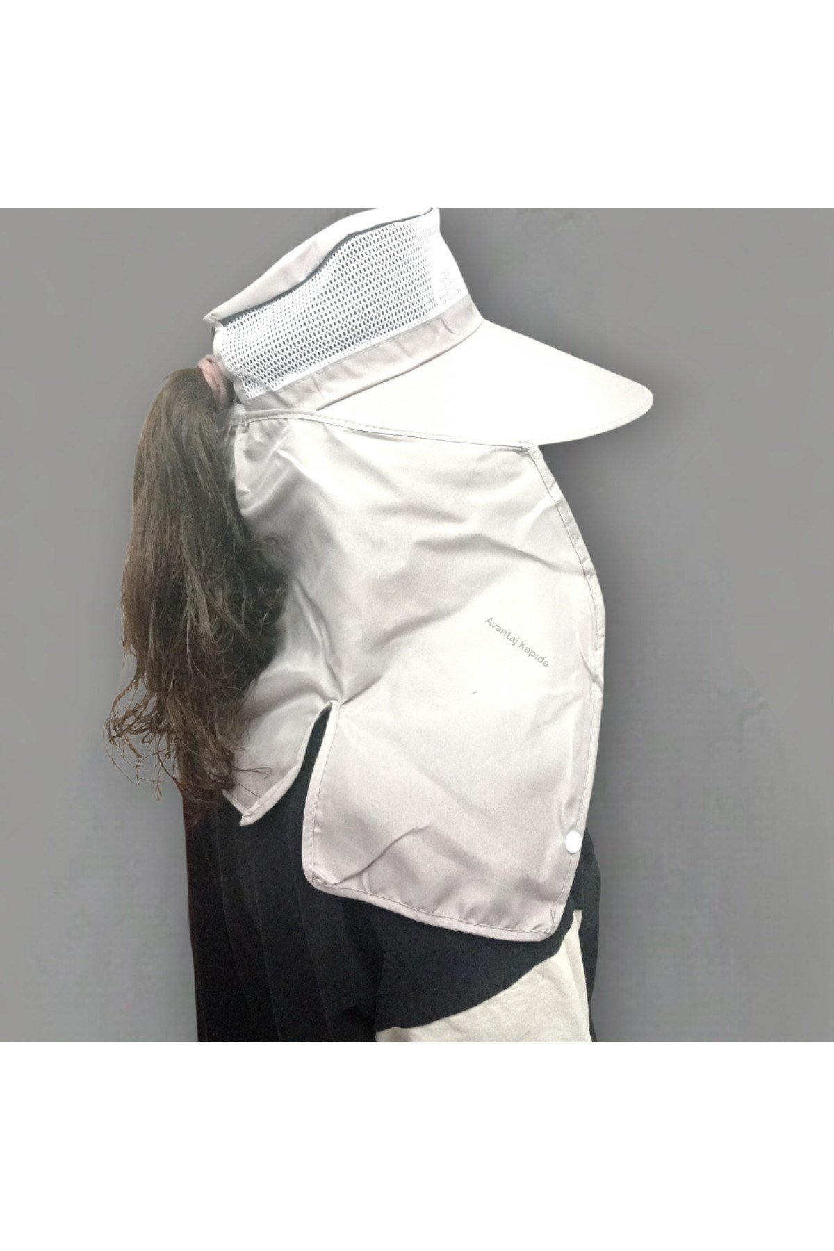 Güneş Korumalı Kadın Güneş Şapkası Geniş Siperli Ense Koruyuculu Yazlık Fileli Unisex