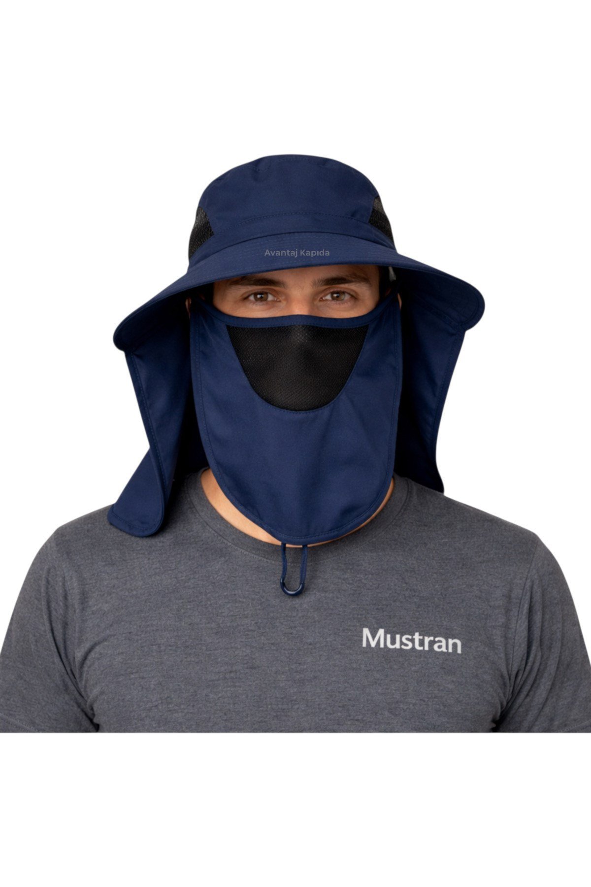 Güneş Korumalı Sök Tak Maskeli Unisex Enseli Şapka Sinek Koruyucu Tarla Balıkçı Kamp Outdoor Plaj