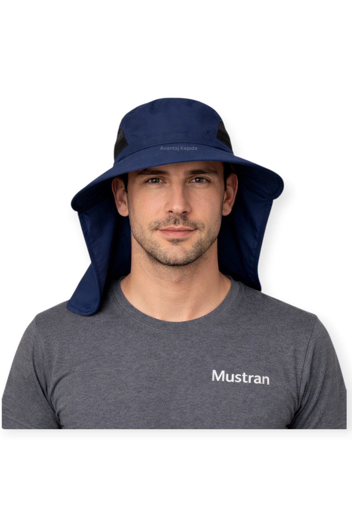 Güneş Korumalı Sök Tak Maskeli Unisex Enseli Şapka Sinek Koruyucu Tarla Balıkçı Kamp Outdoor Plaj