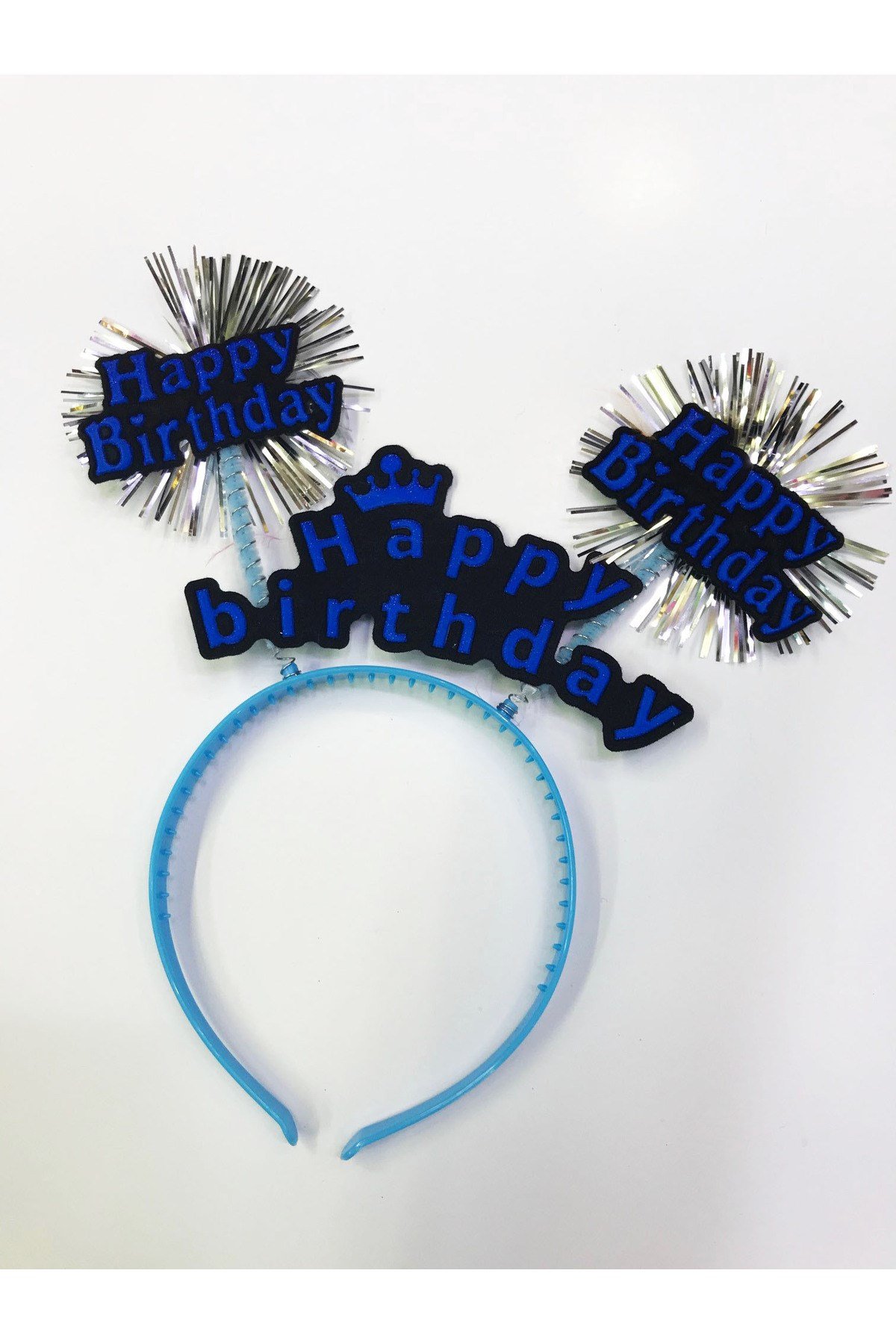 Happy Birthday Neon Renk Doğum Günü Tacı 12 Adet