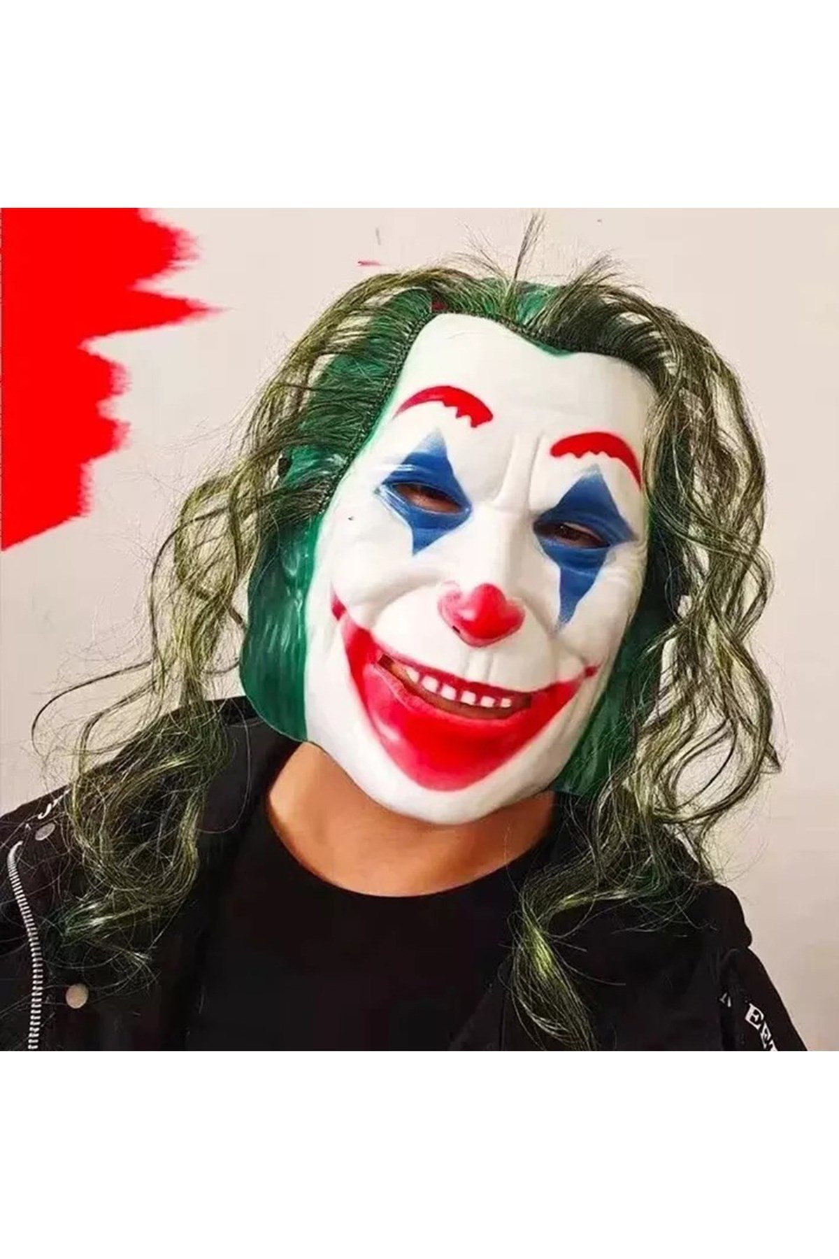 Joaquin Phoenix Joker Maskesi Yeşil Saçlı