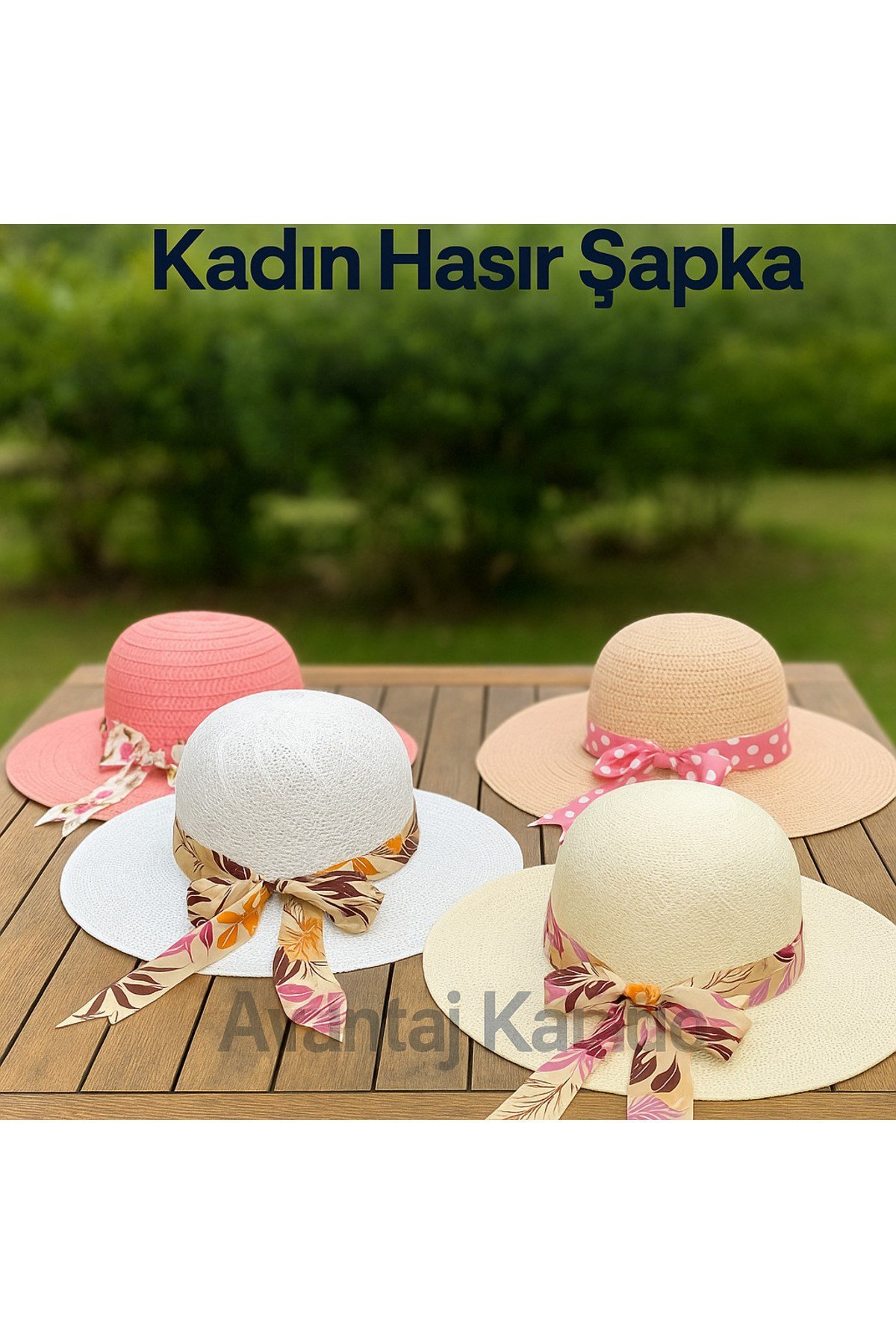 Kadın Fötr Hasır Plaj Şapkası – Fiyonk Detaylı, Geniş Kenarlı, Şık ve Hafif
