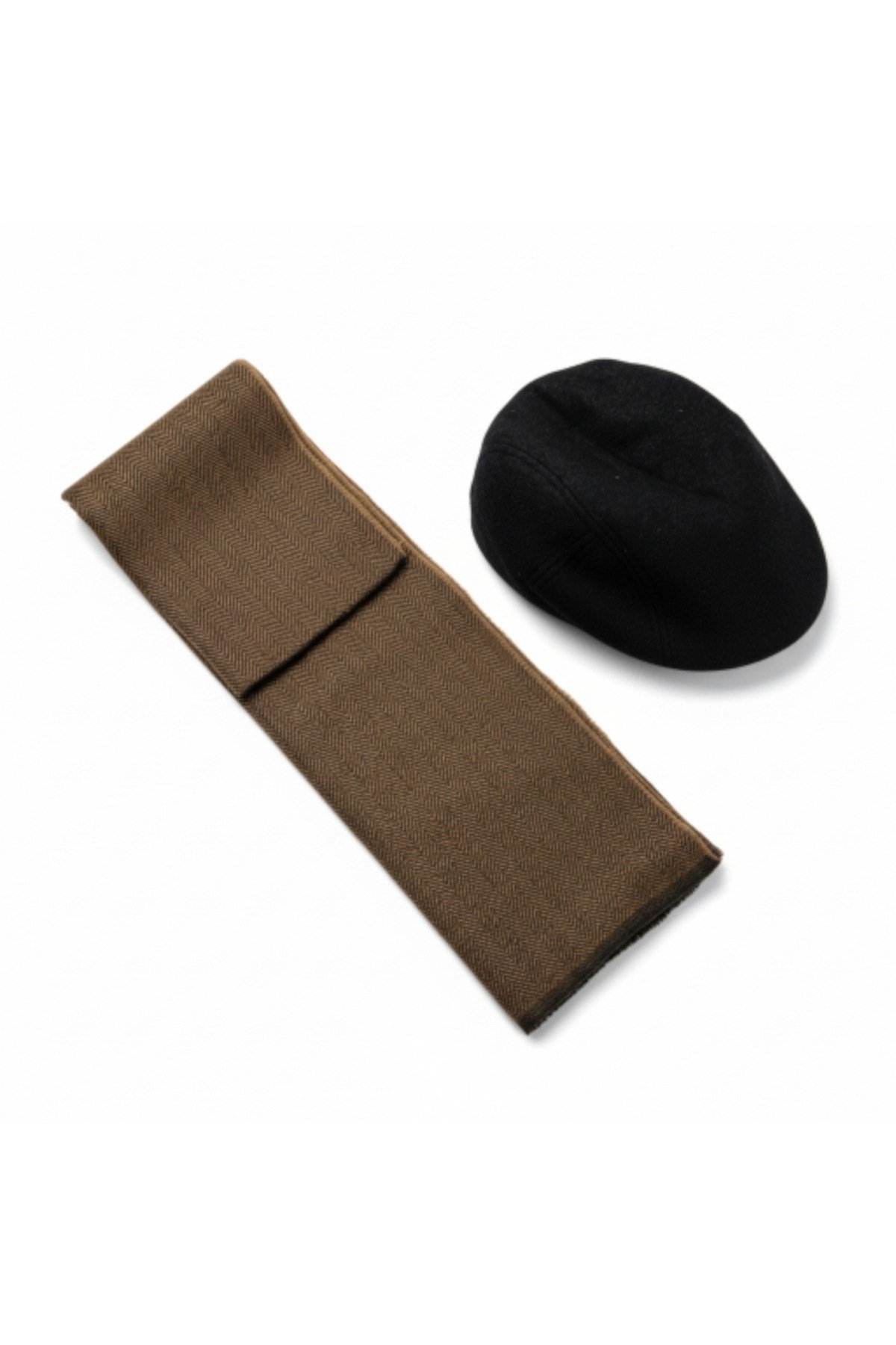 Kasket Şapka ve Triko Atkı Kışlık Set | Unisex Kulak Korumalı Sıcak Tutucu Örgü Takım