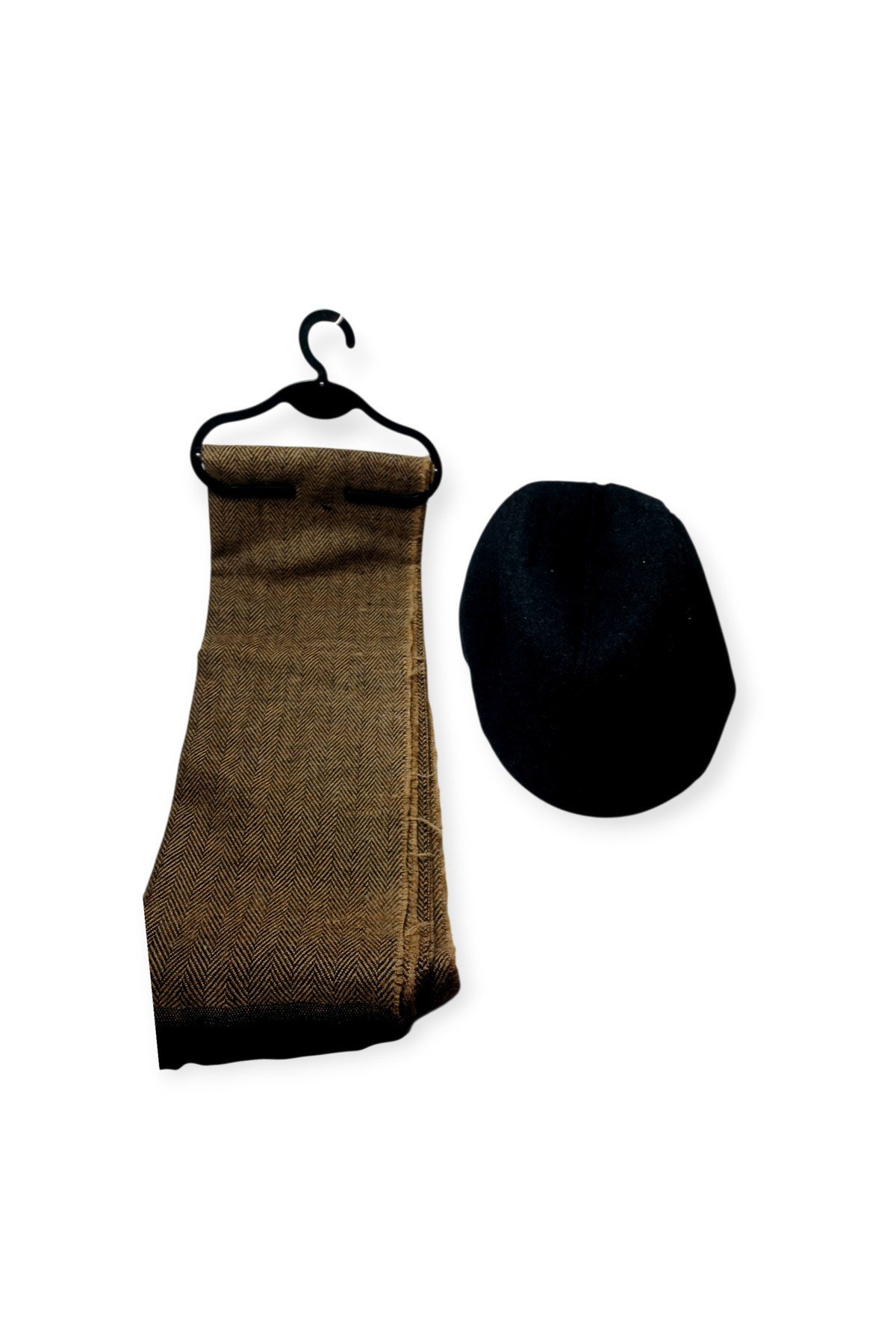 Kasket Şapka ve Triko Atkı Kışlık Set | Unisex Kulak Korumalı Sıcak Tutucu Örgü Takım