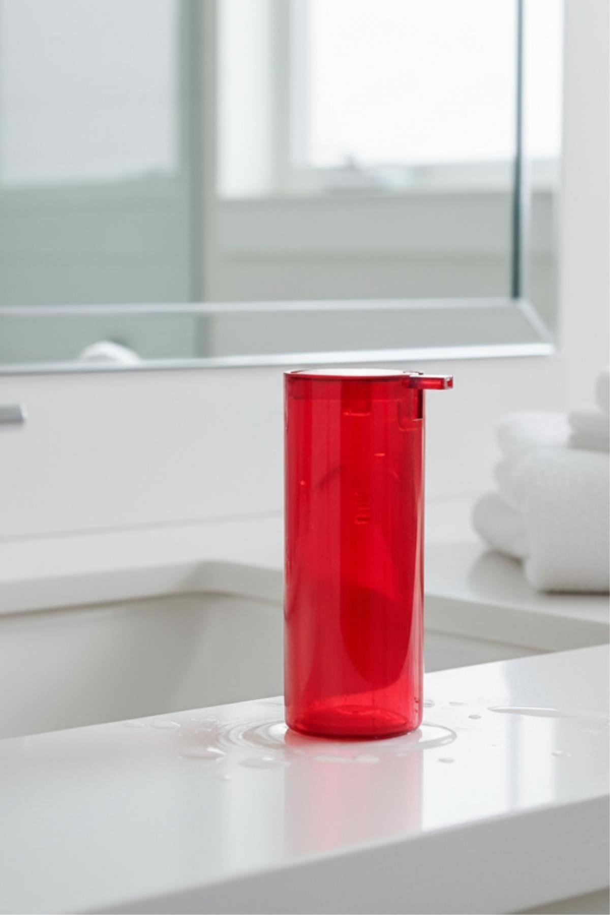 Kırmızı Akrilik Sıvı Sabunluk 250 ml