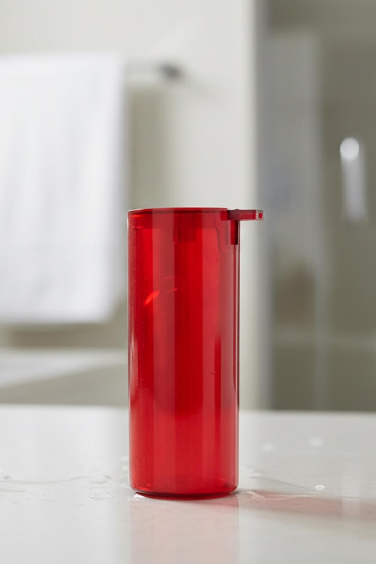 Kırmızı Akrilik Sıvı Sabunluk 250 ml