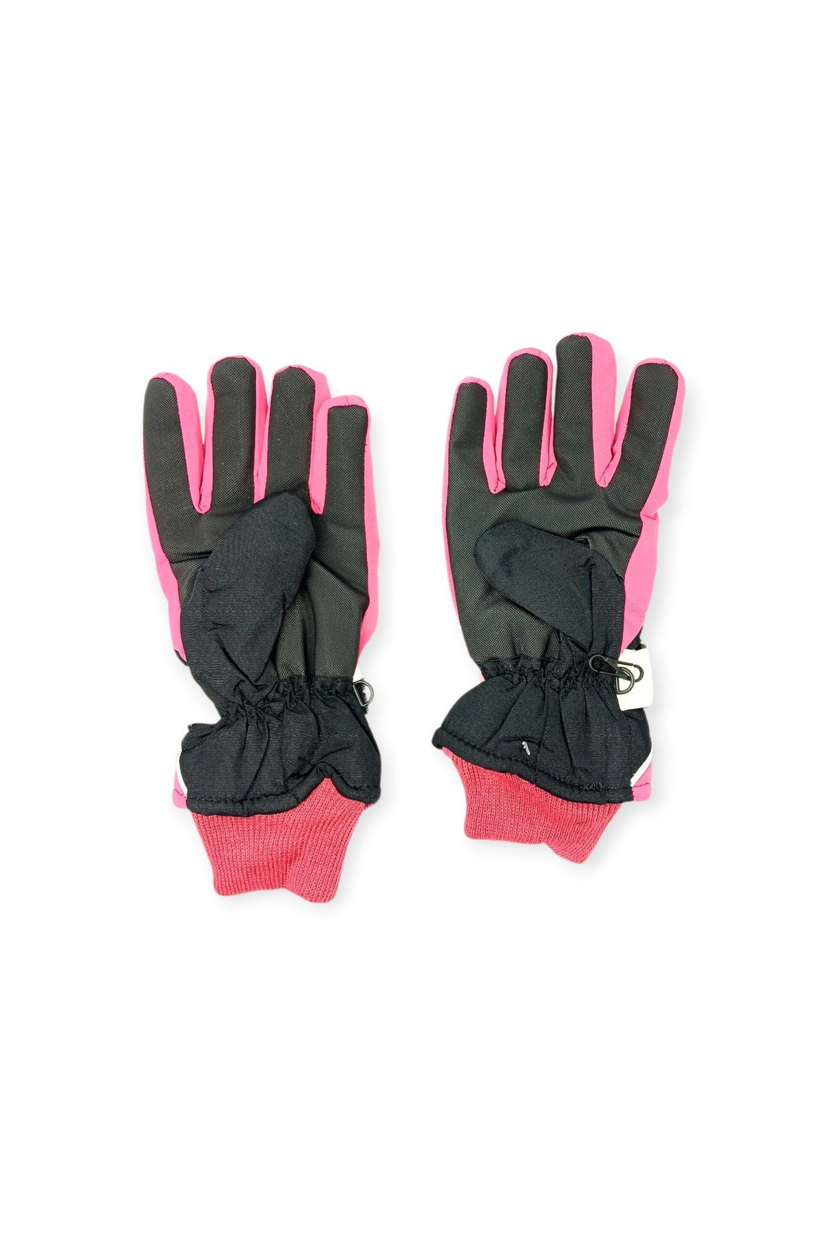 Kitti 7-12 Yaş Reflektörlü Unisex Çocuk Kayak Eldiveni Su Geçirmez Polarlı Junior Kar Eldiveni