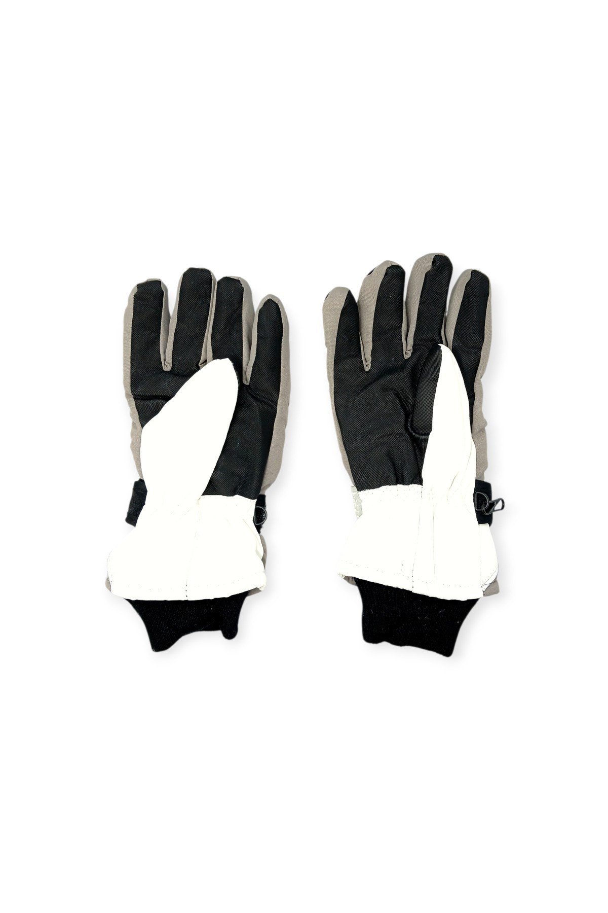 Kitti 7-12 Yaş Reflektörlü Unisex Çocuk Kayak Eldiveni Su Geçirmez Polarlı Junior Kar Eldiveni
