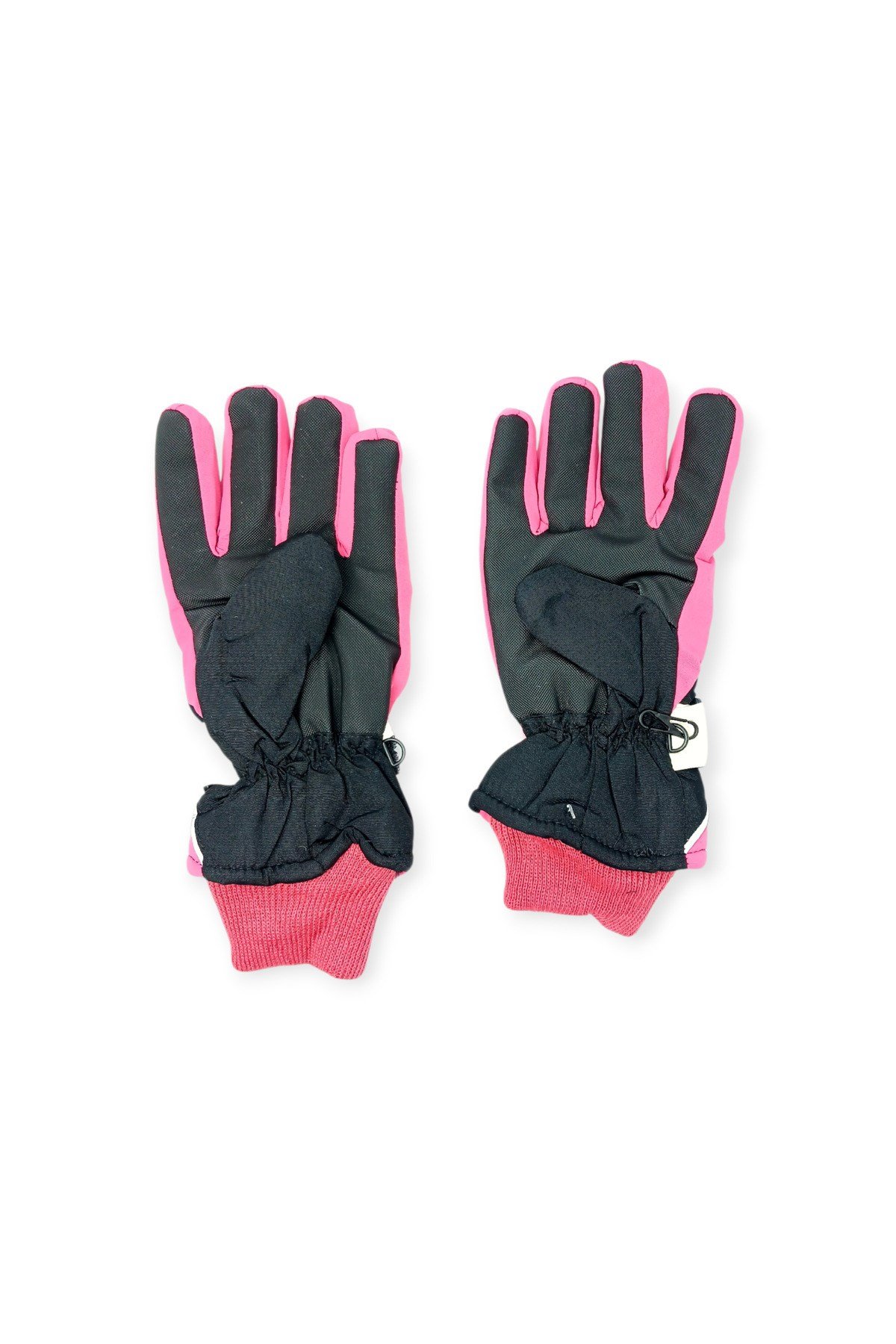 Kitti 7-12 Yaş Reflektörlü Unisex Çocuk Kayak Eldiveni Su Geçirmez Polarlı Junior Kar Eldiveni