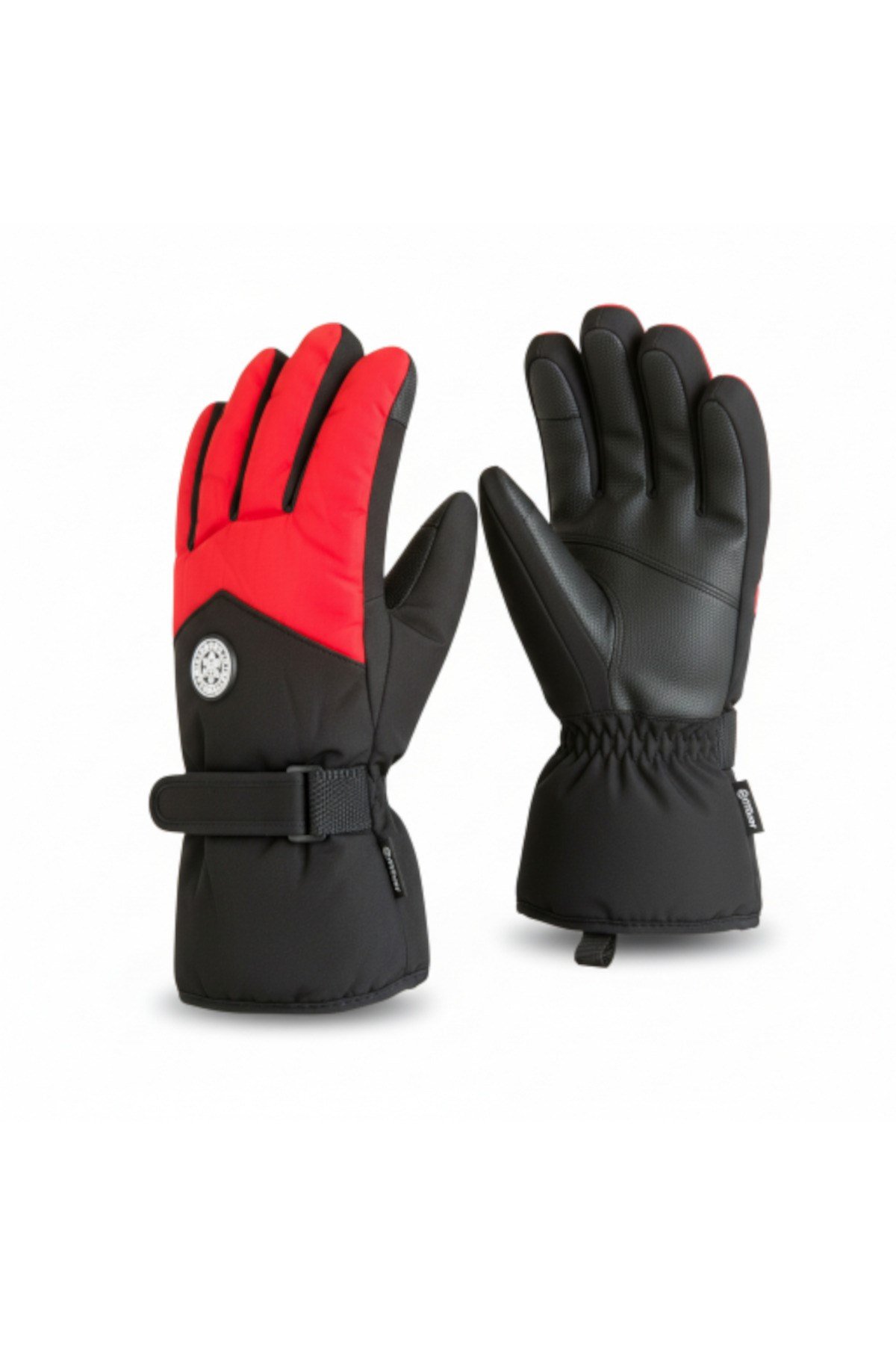 L-XL Geniş Kalıp İçi Kalın Kürklü Kışlık Kar Kayak Motosiklet Bisiklet Outdoor Eldiven