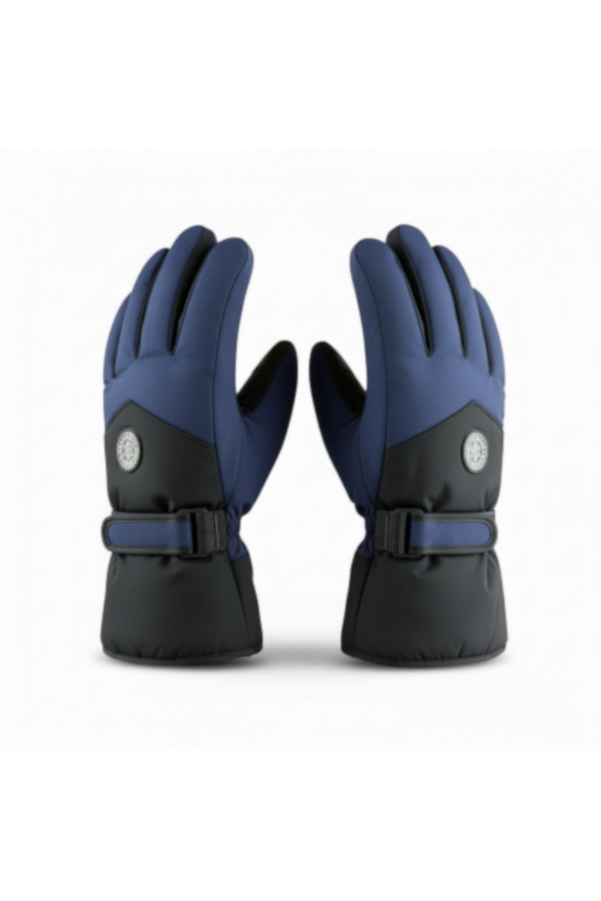 L-XL Geniş Kalıp İçi Kalın Kürklü Kışlık Kar Kayak Motosiklet Bisiklet Outdoor Eldiven