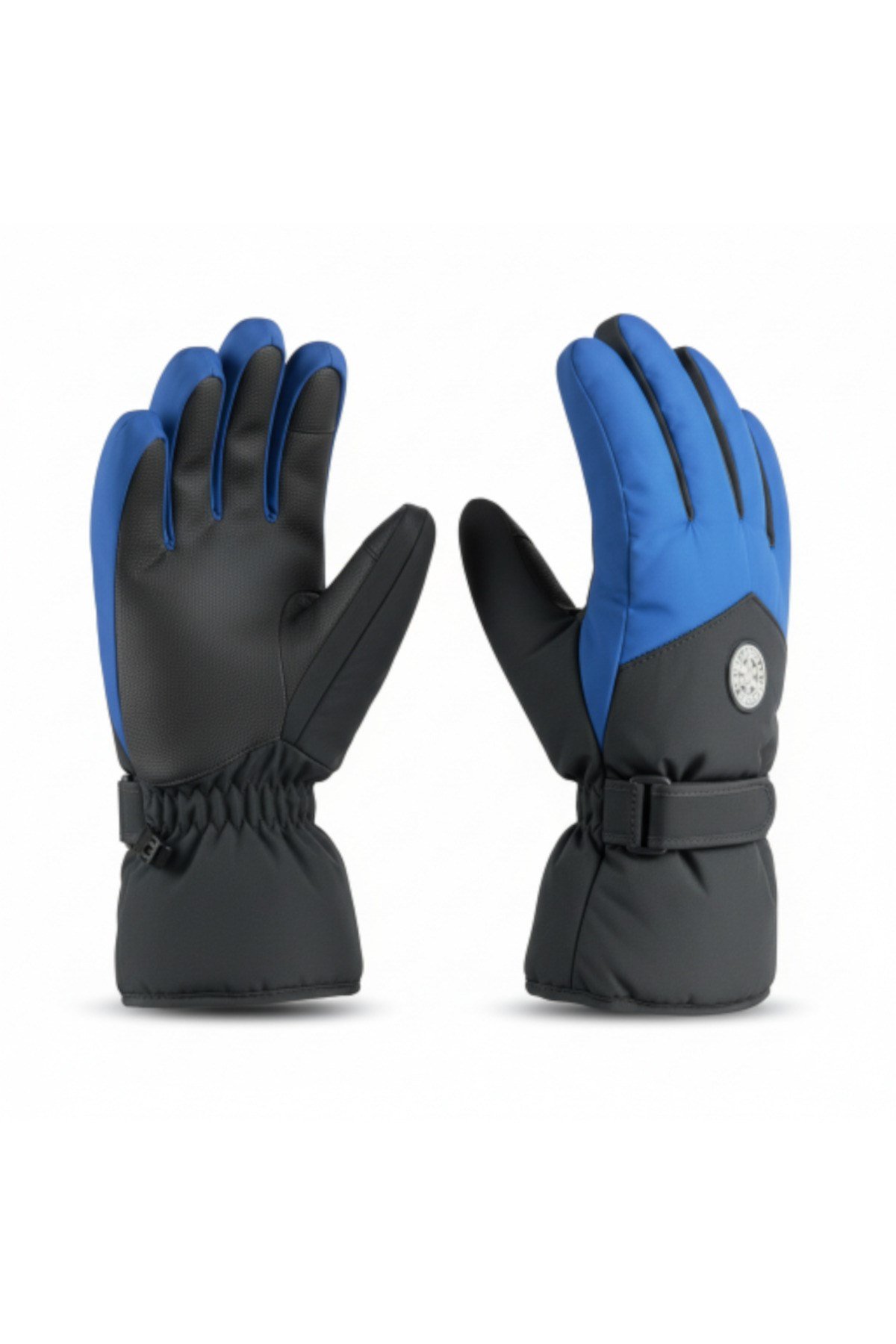 L-XL Geniş Kalıp İçi Kalın Kürklü Kışlık Kar Kayak Motosiklet Bisiklet Outdoor Eldiven
