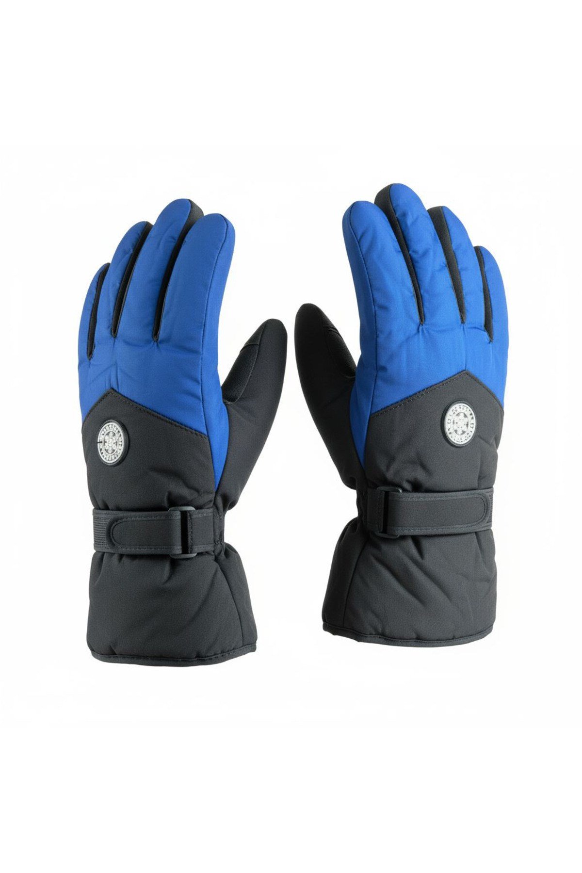L-XL Geniş Kalıp İçi Kalın Kürklü Kışlık Kar Kayak Motosiklet Bisiklet Outdoor Eldiven