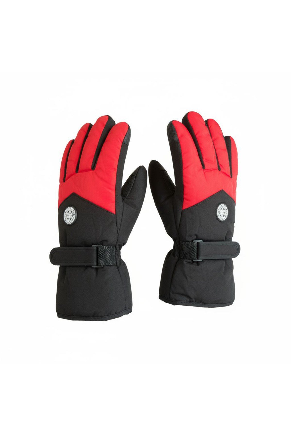 L-XL Geniş Kalıp İçi Kalın Kürklü Kışlık Kar Kayak Motosiklet Bisiklet Outdoor Eldiven