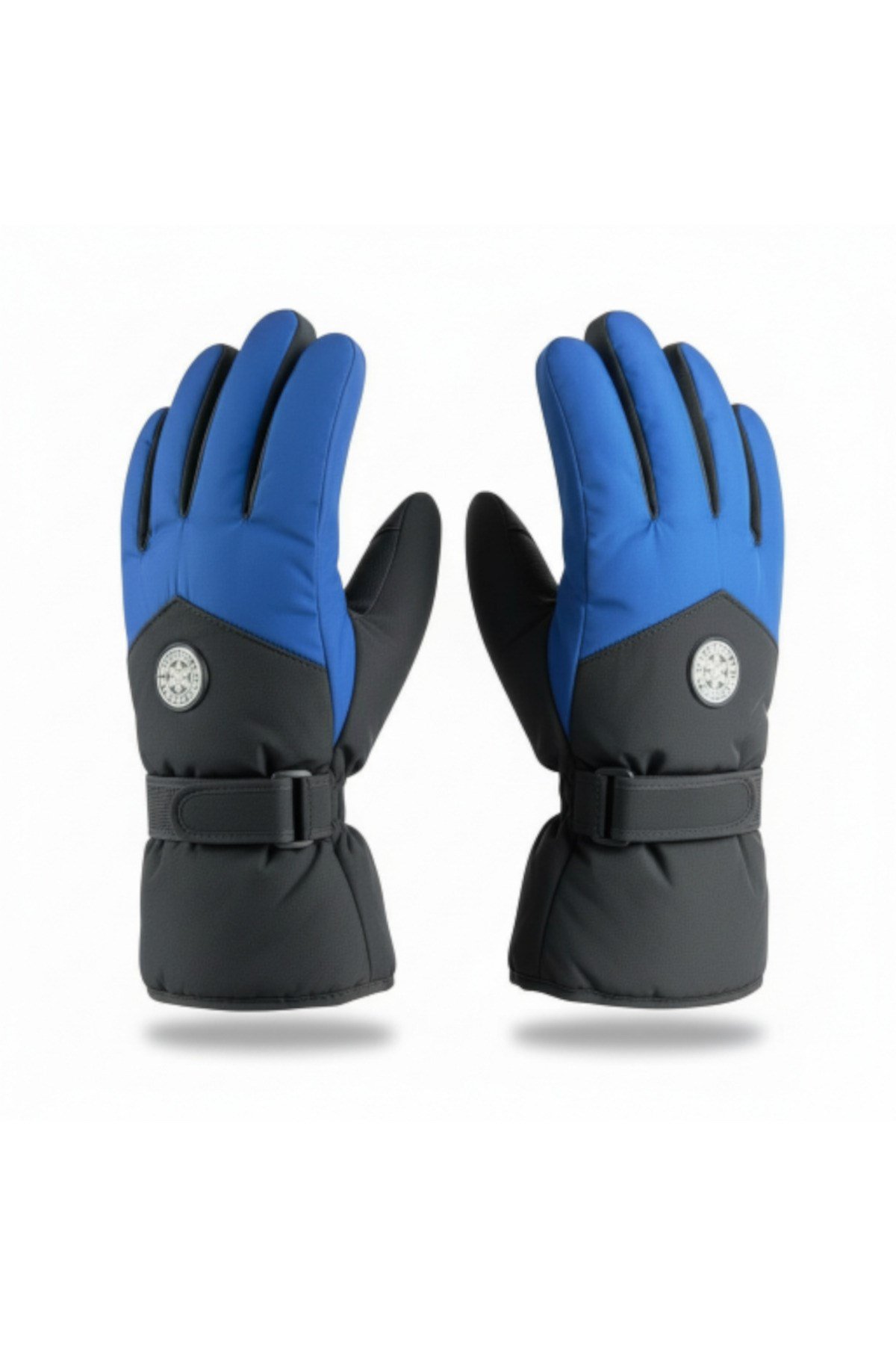L-XL Geniş Kalıp İçi Kalın Kürklü Kışlık Kar Kayak Motosiklet Bisiklet Outdoor Eldiven