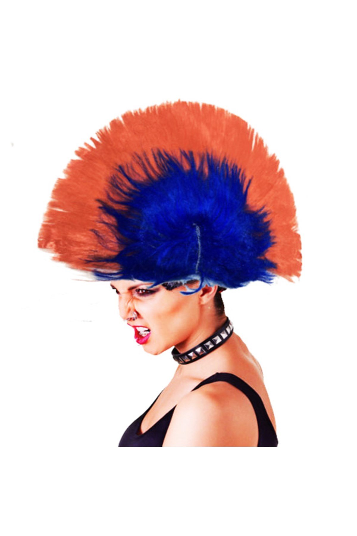 Mohican Mohawk Punk Peruk - 70 li 80 li Yıllar Peruk Model 6