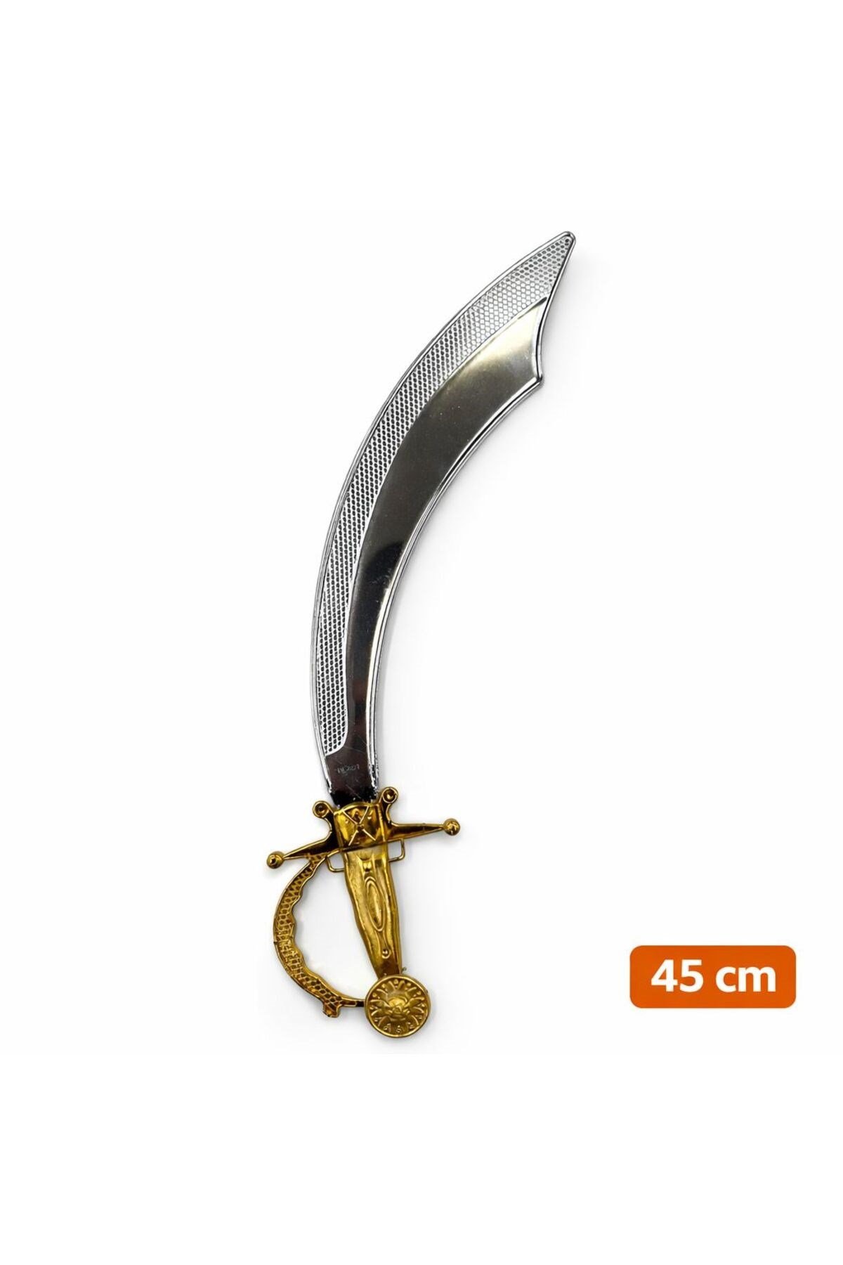 Parlak Metal Görünümlü Plastik Korsan Kılıcı 45 cm