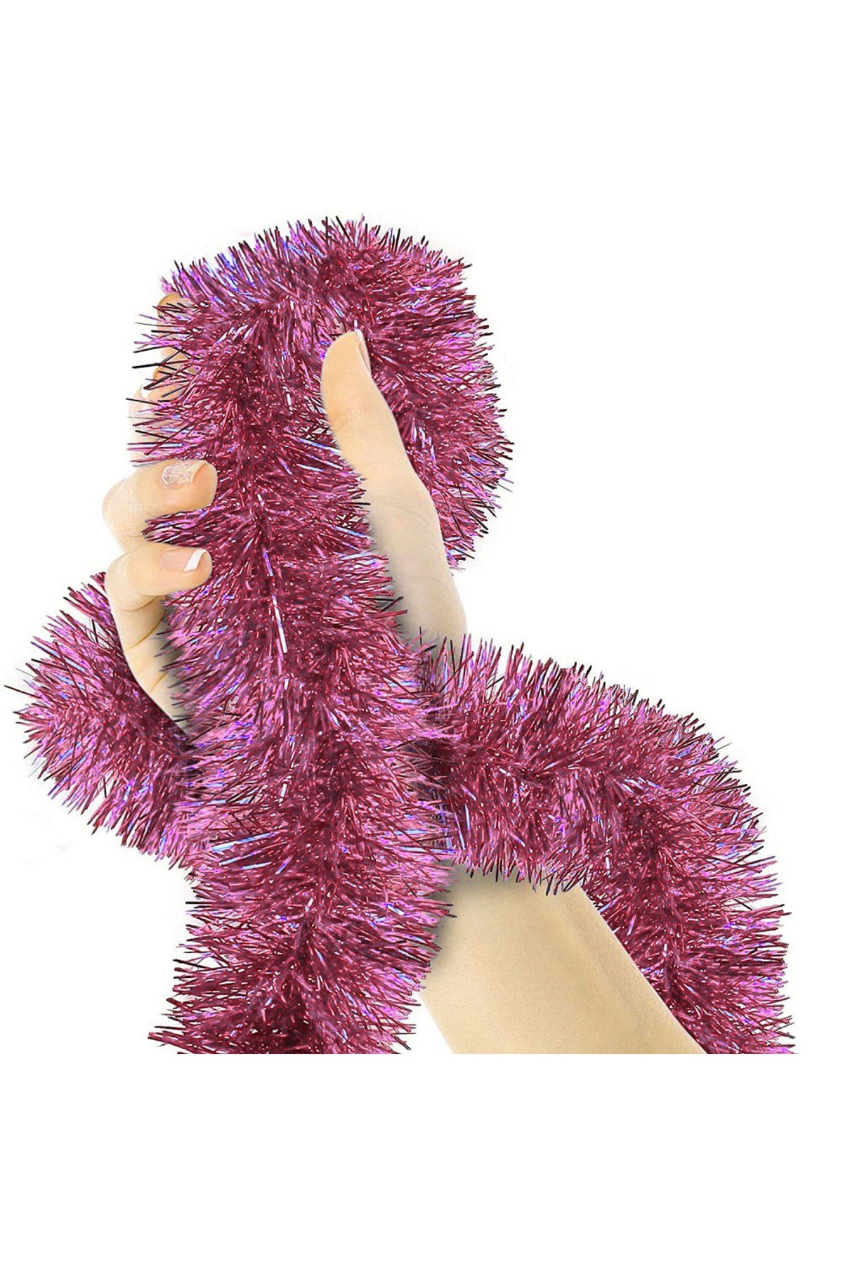 Parti İçin Sim Süs 2 Metre Uzunluk 8 cm Genişlik Pembe Renk İthal