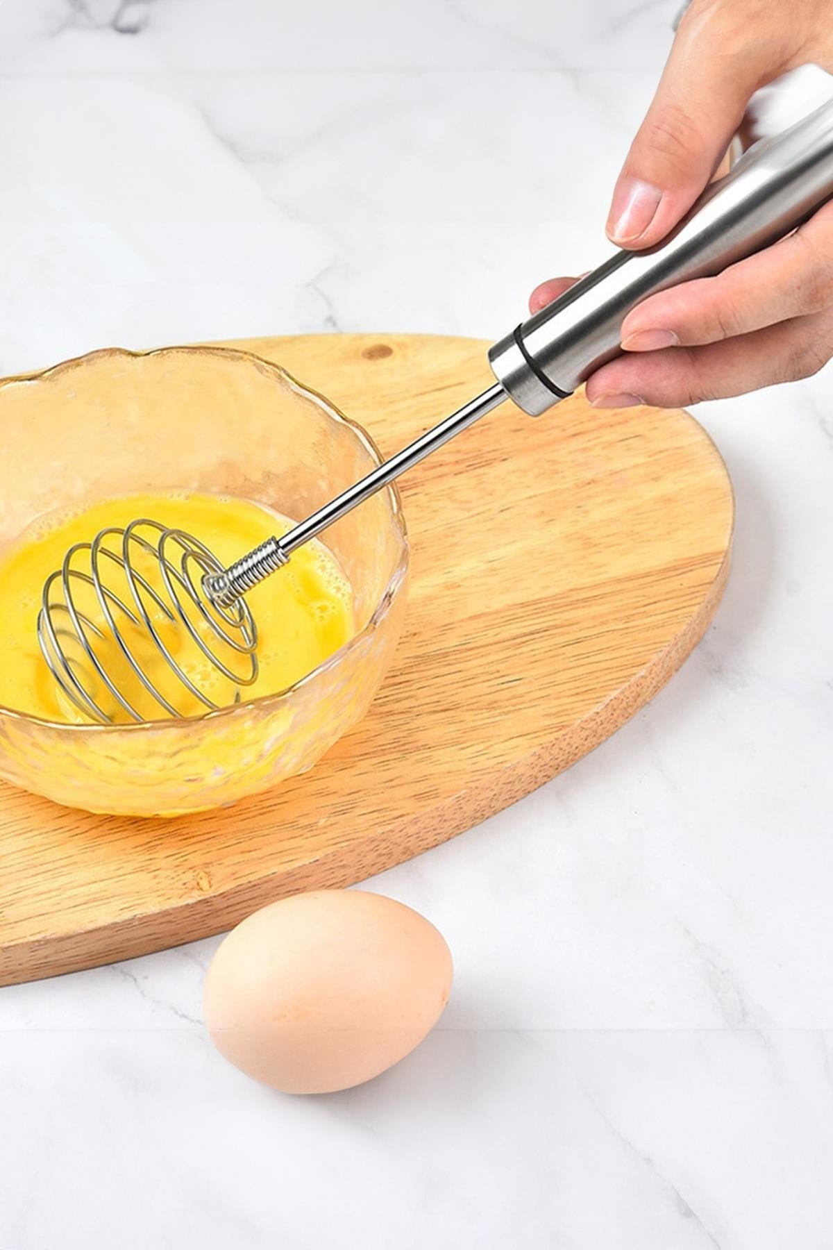 Paslanmaz Çelik Yaylı Yumurta Çırpıcı 22 cm