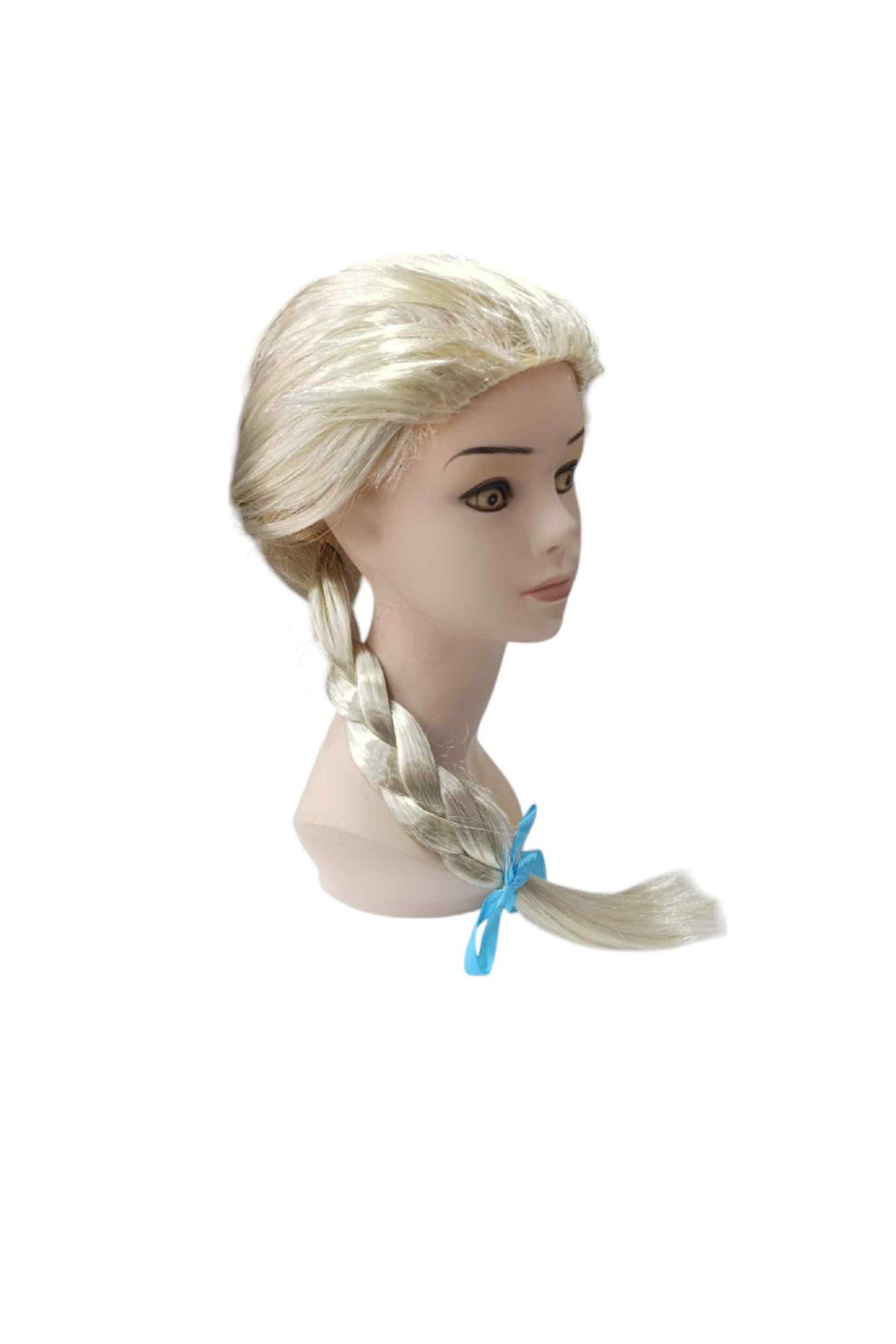 Platin Altın Dore Renk Karlar Ülkesi Elsa Frozen Peruğu Çocuk Boy