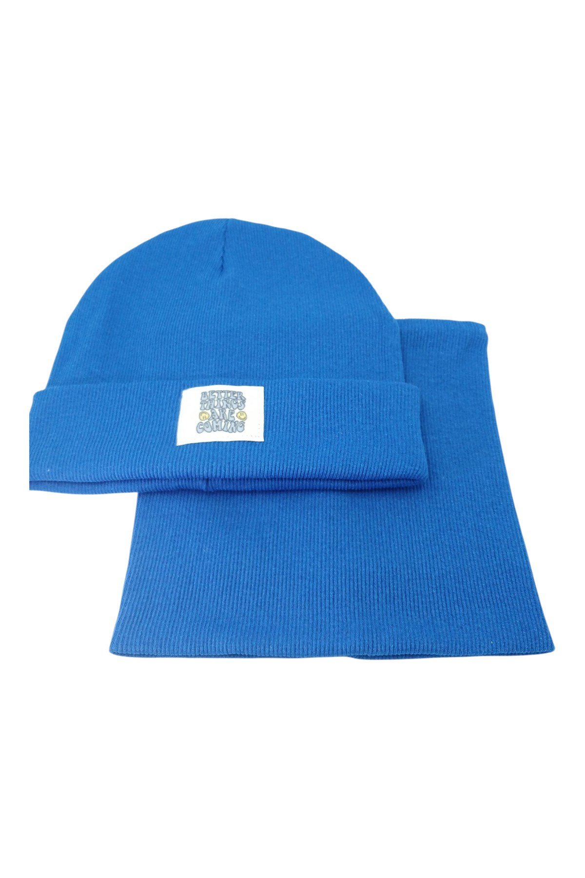 Ribana Pamuklu Bere ve Boyunluk-Unisex Yetişkin Çocuk
