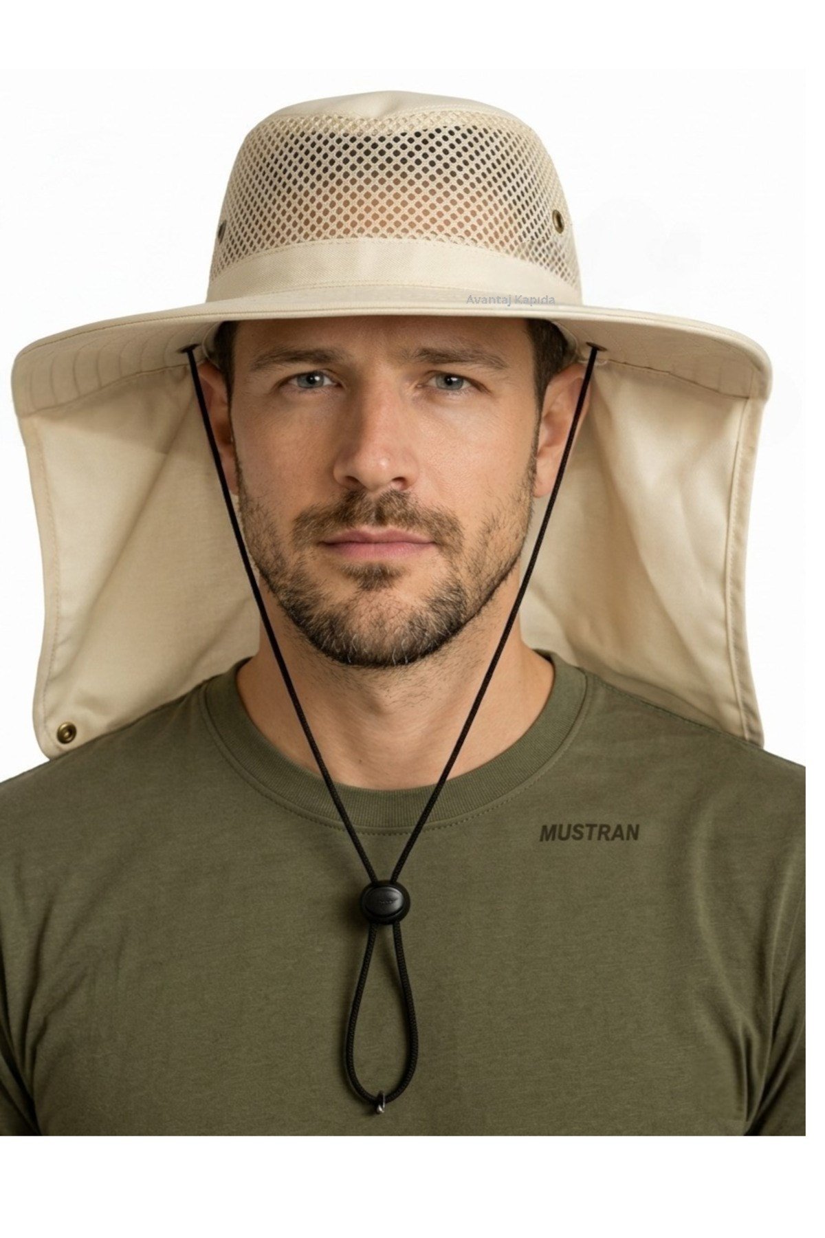 Safari Spor Güneş Şapkası Ense Korumalı Fileli Trekking Kamp Yürüyüş Outdoor Yazlık Şapka