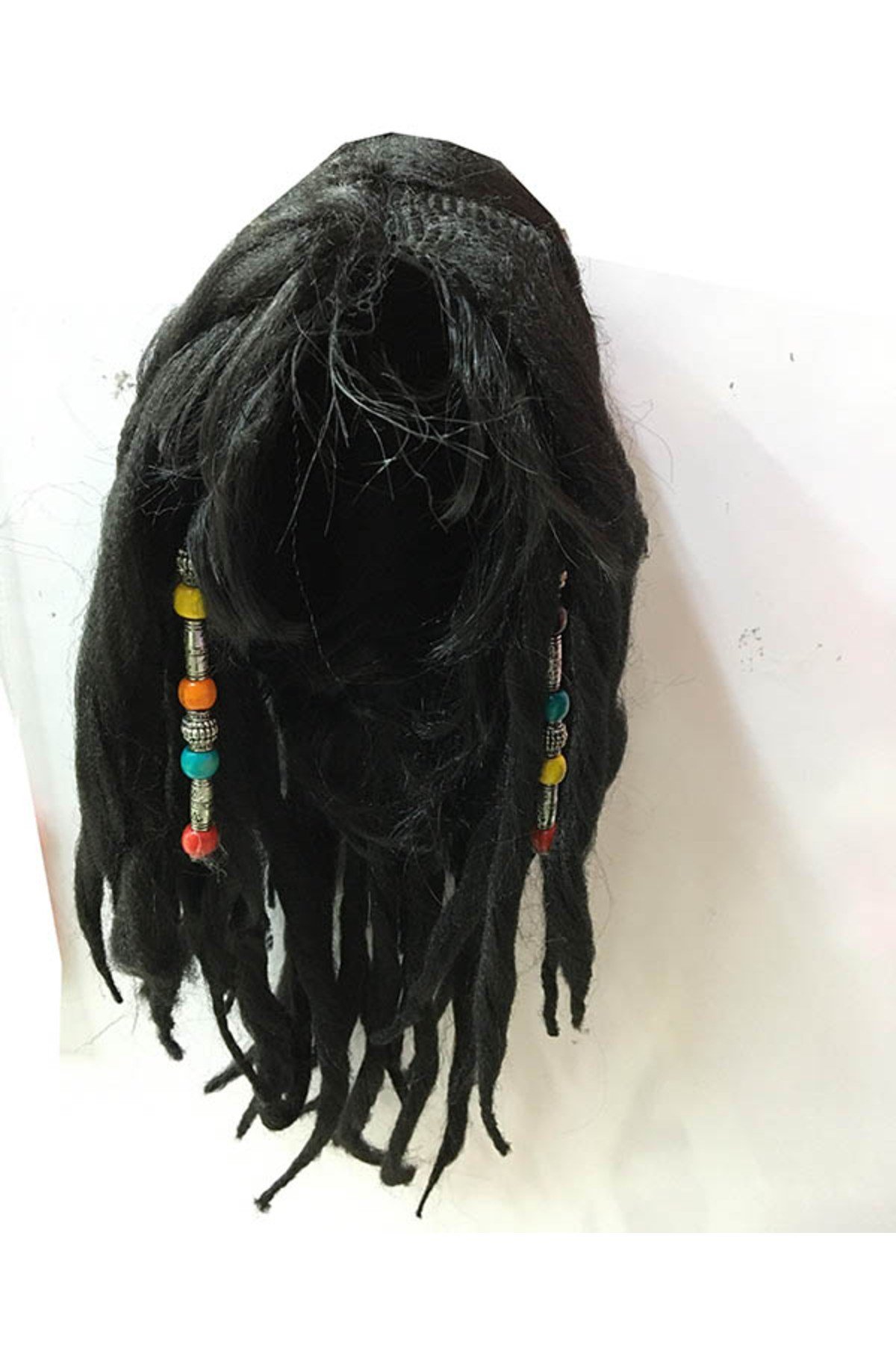 Siyah Renk Joe Dreadlocks Astarlı Kabarık Rasta Peruk 1 Adet