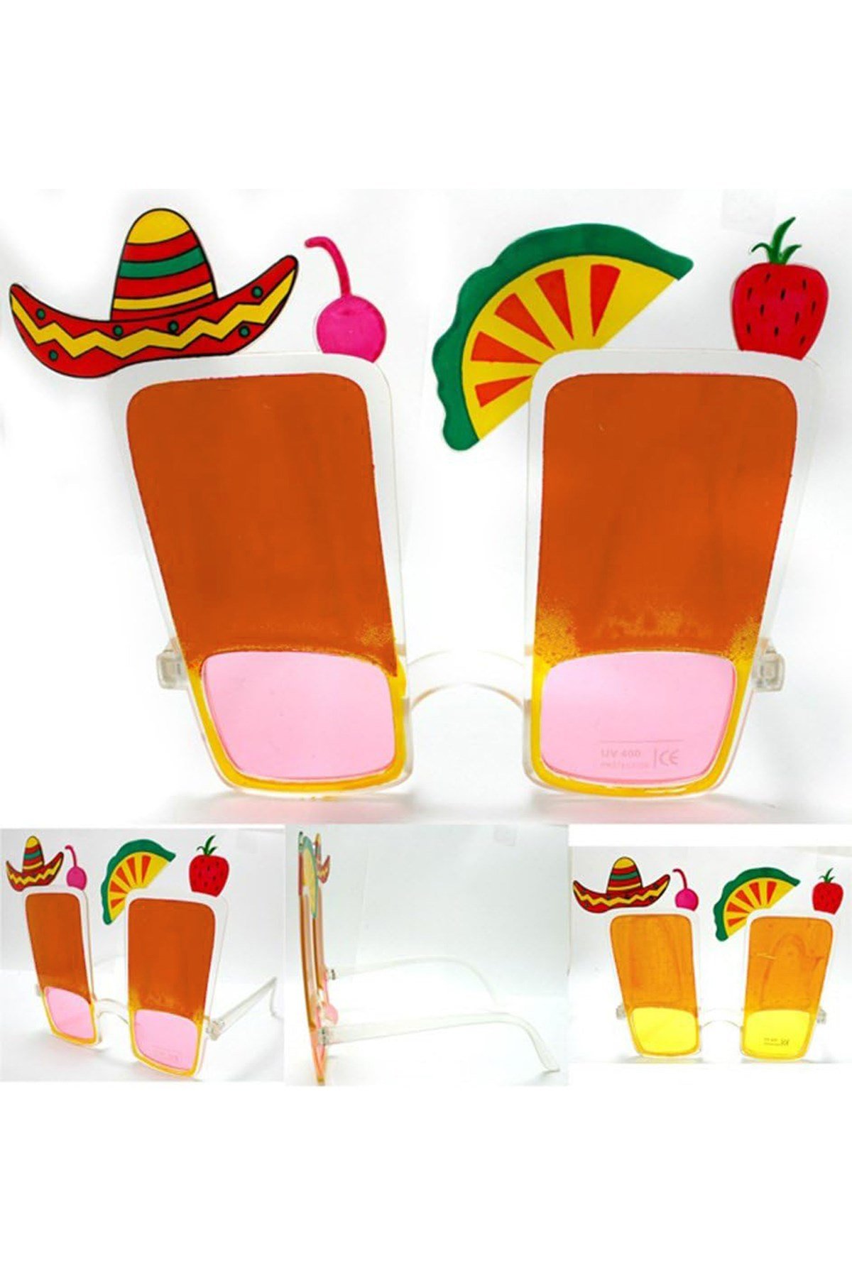 Sombrero Hawaii Fiesta Meyve Figürlü Yaza Merhaba Gözlük