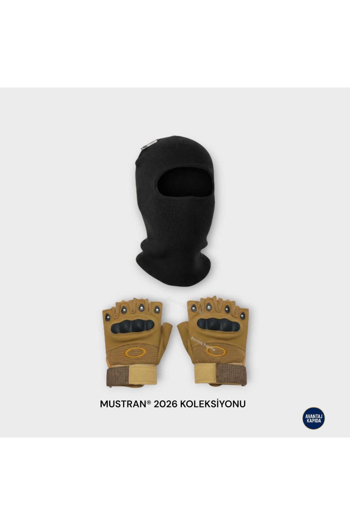 Suyutti Çift Kat Kışlık Kar Maskesi + İthal Taktik Korumalı Motosiklet Outdoor Eldiven 2’li Set