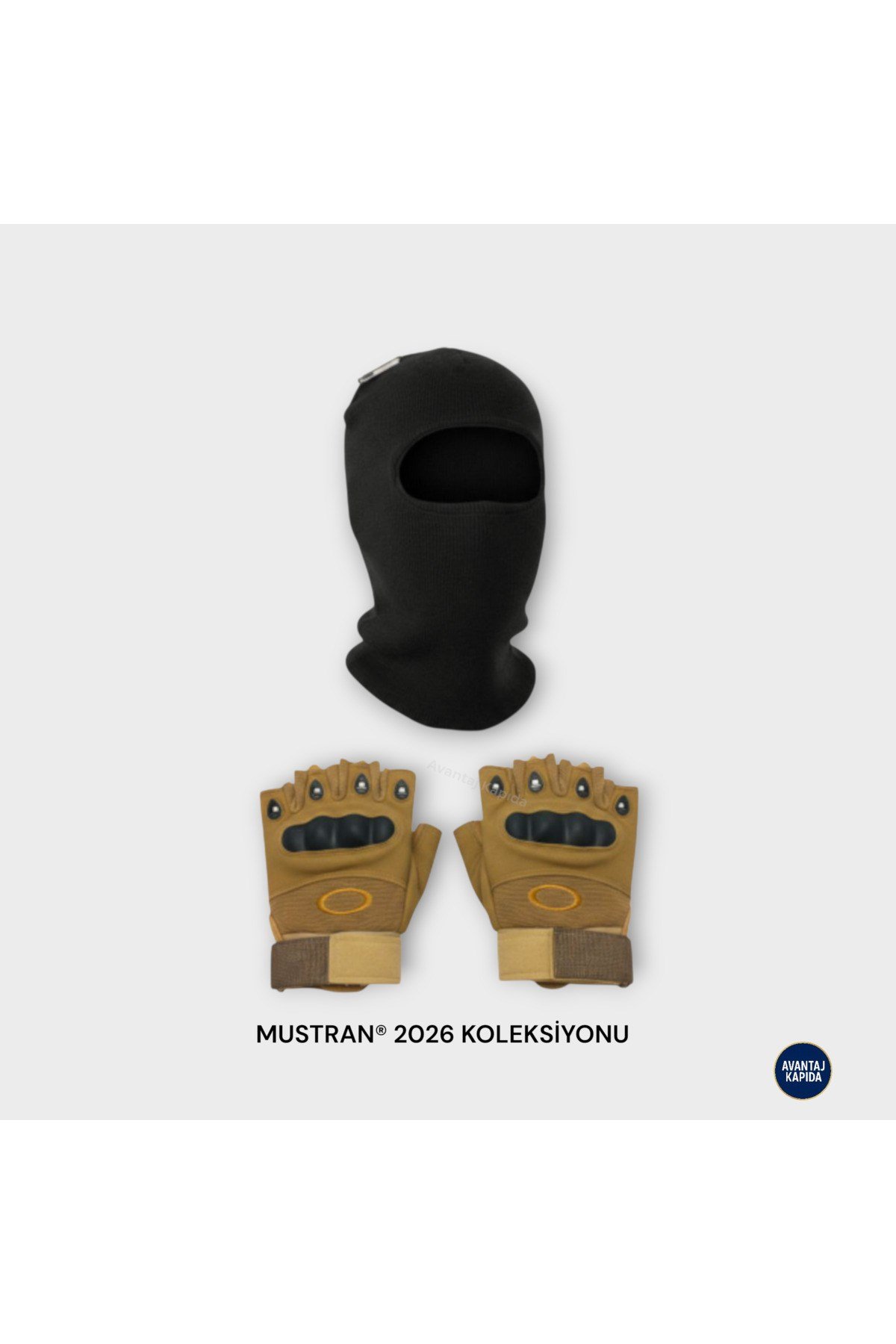 Suyutti Çift Kat Kışlık Kar Maskesi + İthal Taktik Korumalı Motosiklet Outdoor Eldiven 2’li Set