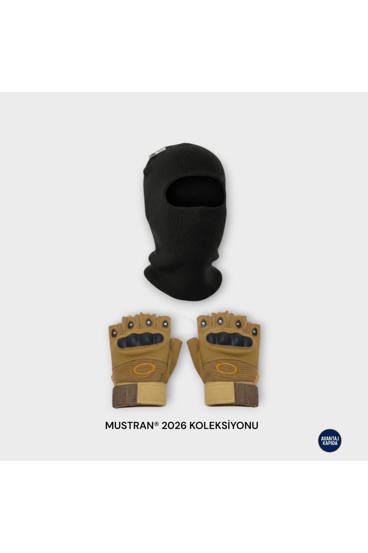Suyutti Çift Kat Kışlık Kar Maskesi + İthal Taktik Korumalı Motosiklet Outdoor Eldiven 2’li Set