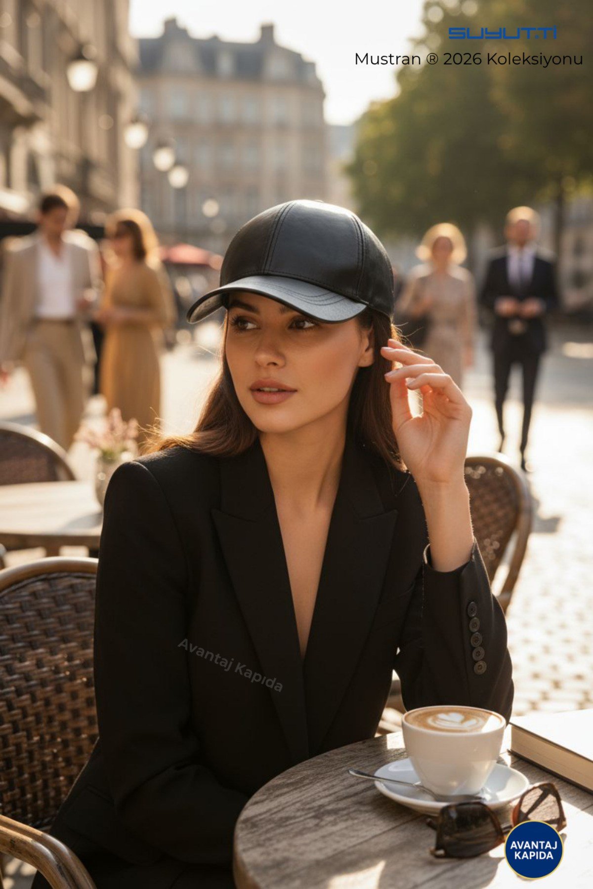 Suyutti Premium Unisex Deri Şapka – 2026 Koleksiyonu – Şık Günlük Modern Kışlık Model