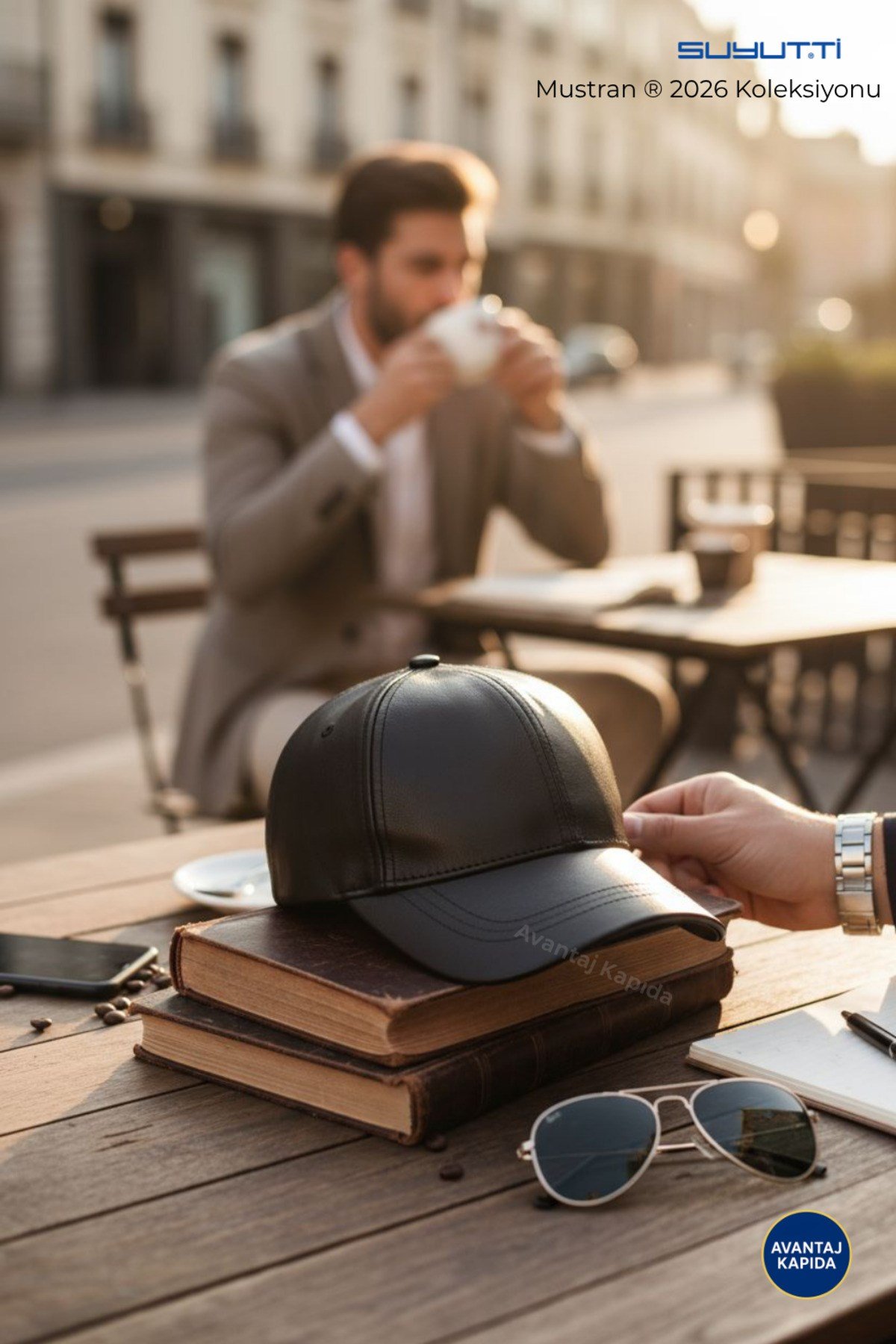 Suyutti Premium Unisex Deri Şapka – 2026 Koleksiyonu – Şık Günlük Modern Kışlık Model
