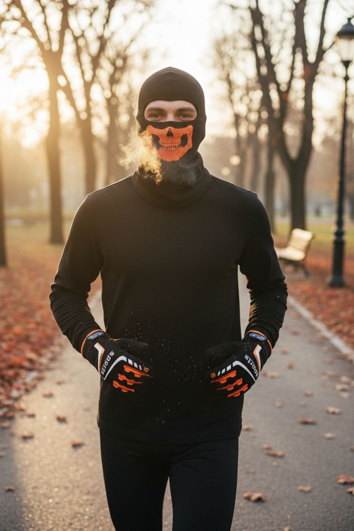 Tactical skull 2’li kışlık motosiklet eldiveni L-XL ve balaklava maske seti – rüzgar geçirmez