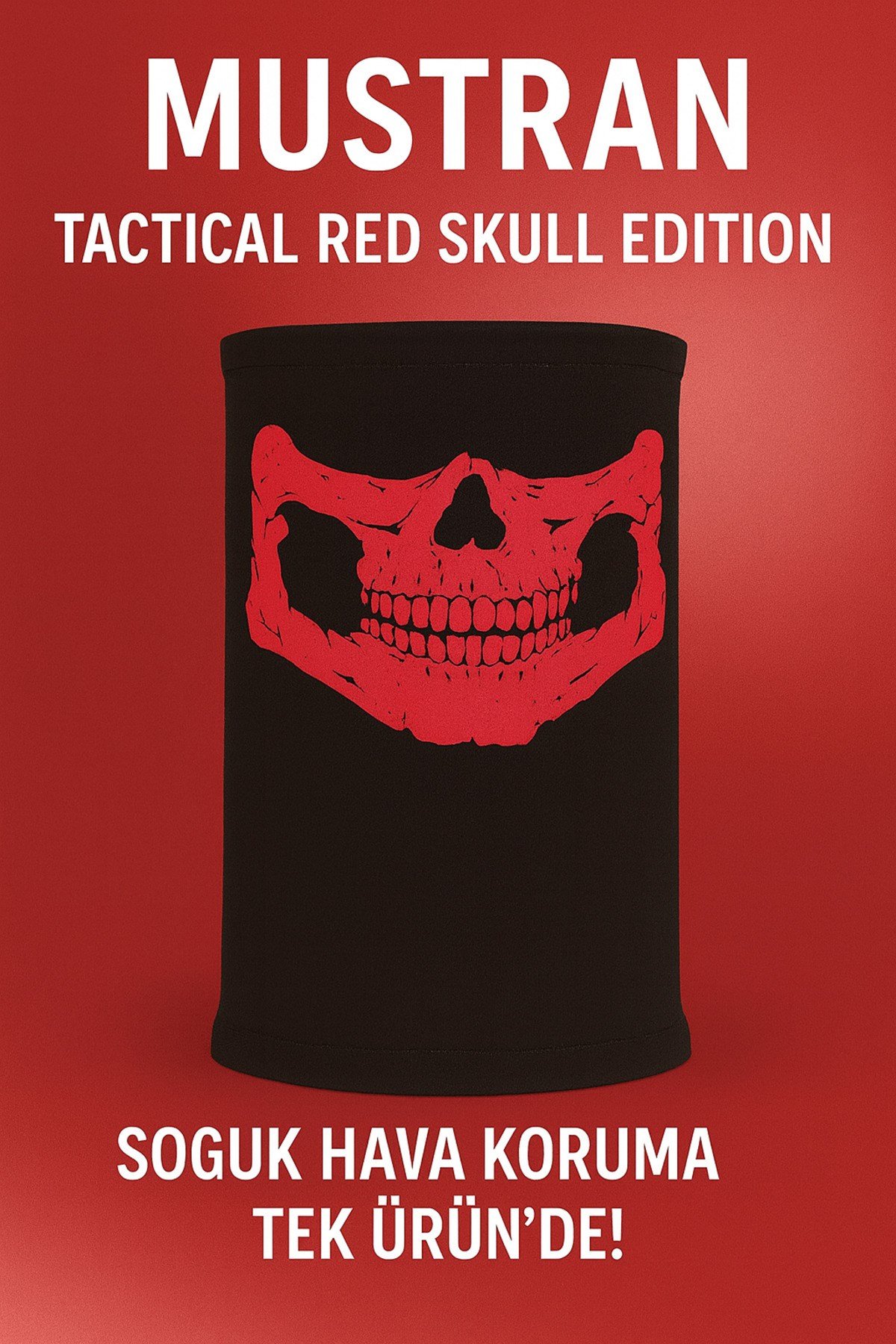 Tactical Skull Boyunluk | Termal Kışlık Unisex Yüz ve Boyun Koruma Maske Outdoor Kar motor