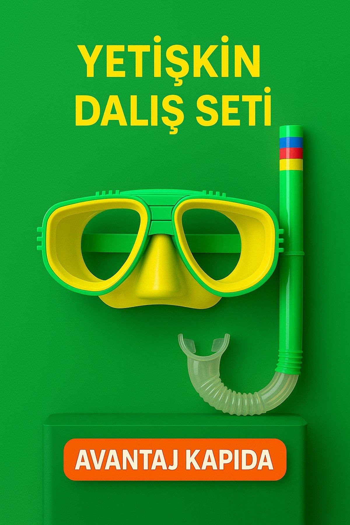 Unisex Dalış Seti Şnorkel & Gözlük Maske Tatil Havuz Deniz Yüzme 7 Yaş Ve Üzeri