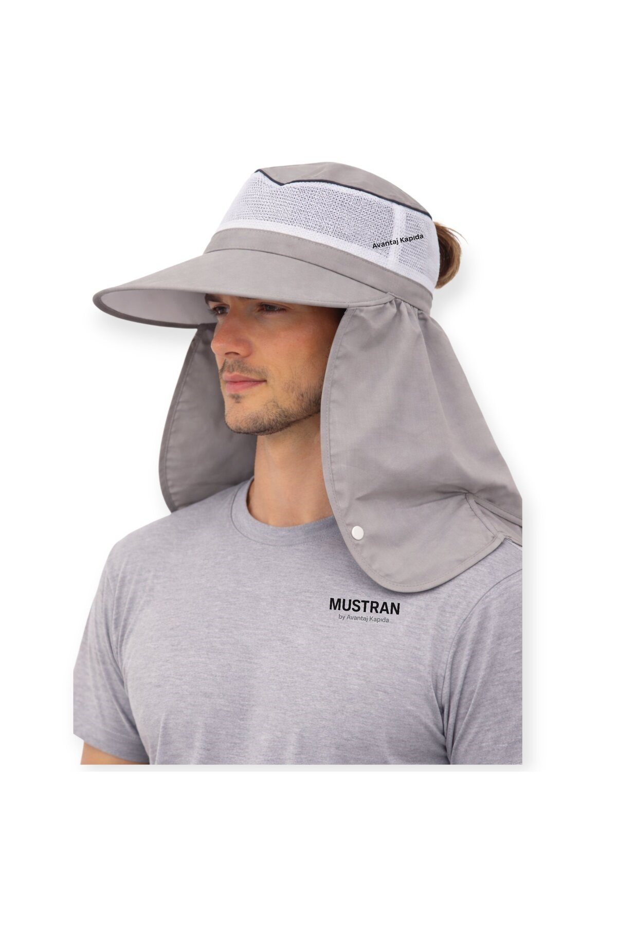 UV Güneş Geniş Siperli Ense Korumalı Fileli Şapka Tarla Bahçe İnşaat Outdoor Kamp Balıkçılık