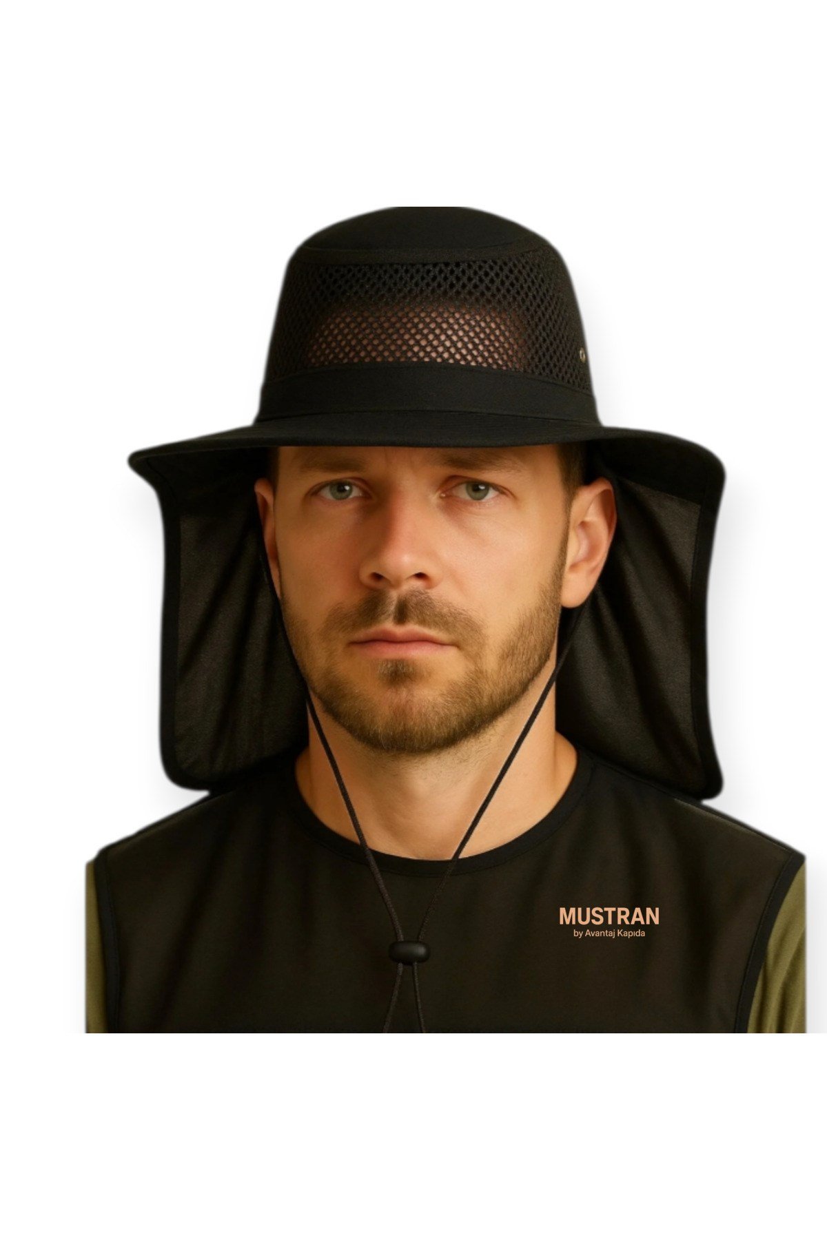 UV Korumalı Enseli Outdoor Şapka Güneş Koruyucu Safari Balıkçı Şapkası Hafif Tasarım